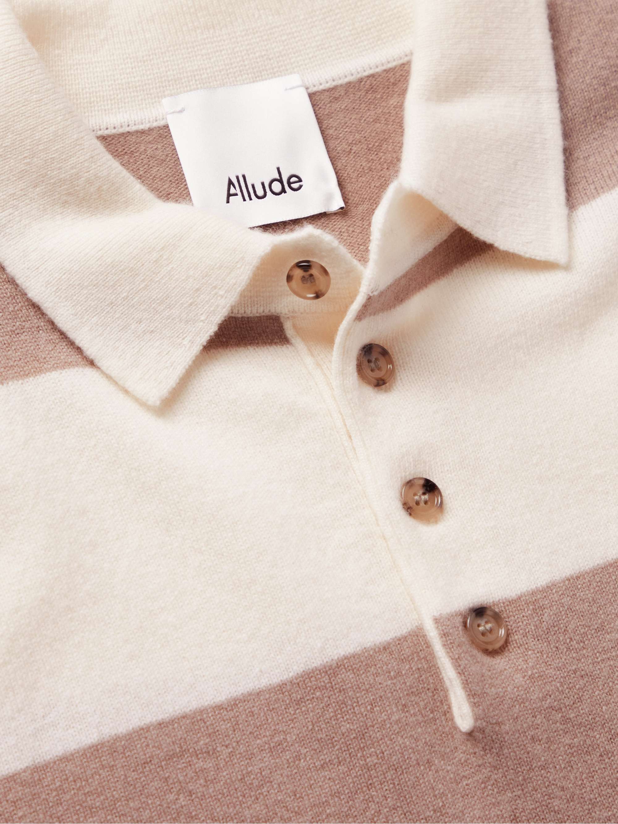 ダブリュ カシミア block pattern polo supp.in