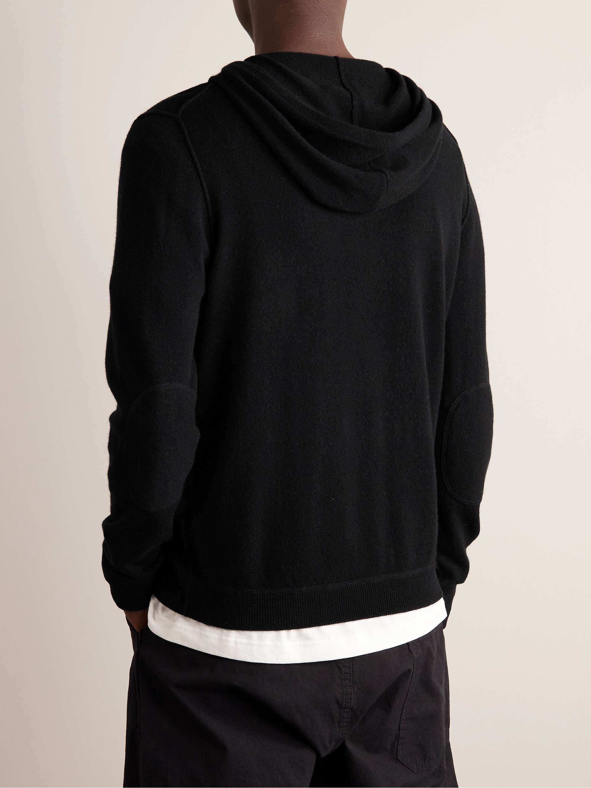 ALLUDE Wool and Cashmere-Blend Zip-Up Hoodie