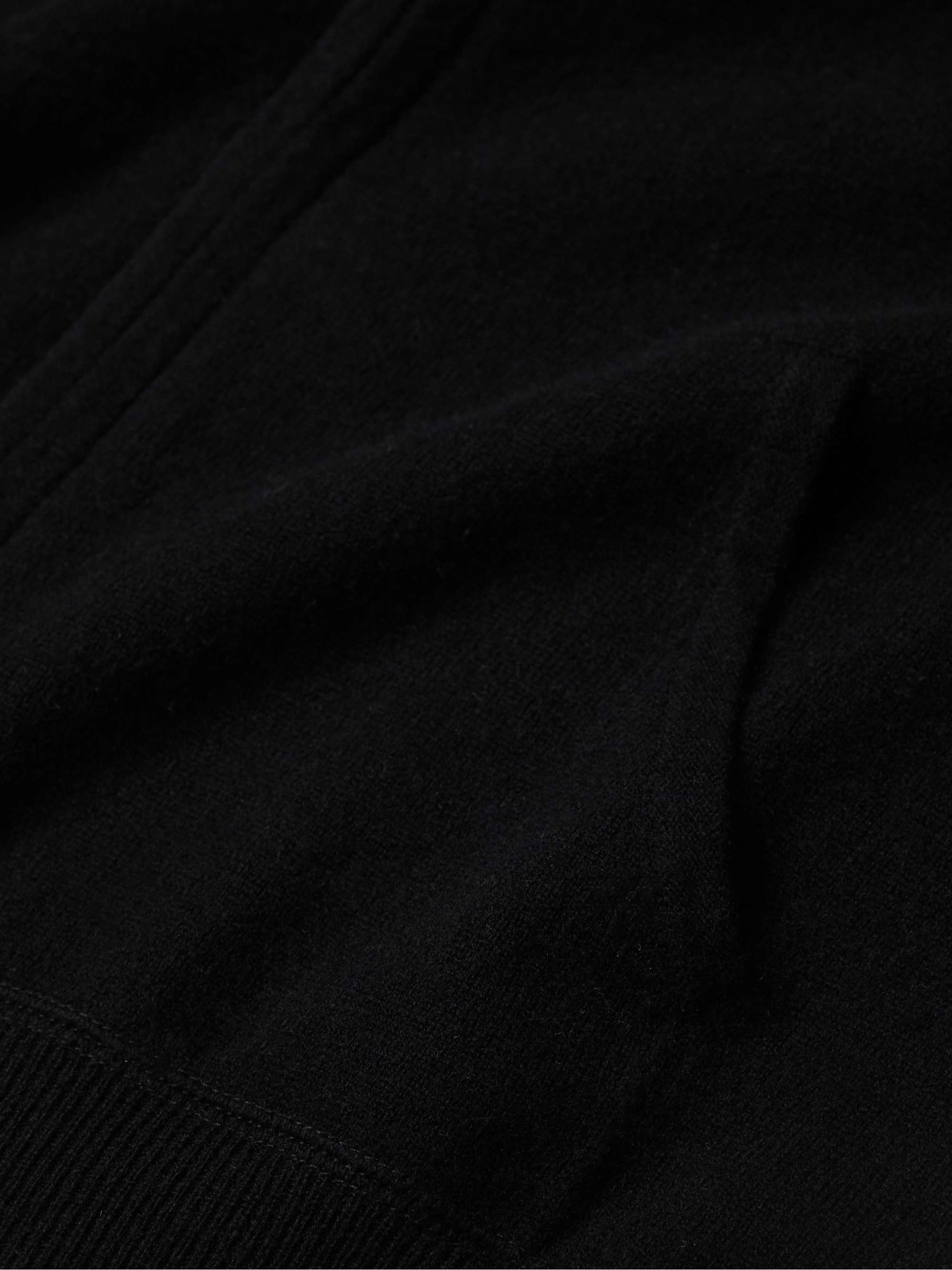ALLUDE Wool and Cashmere-Blend Zip-Up Hoodie