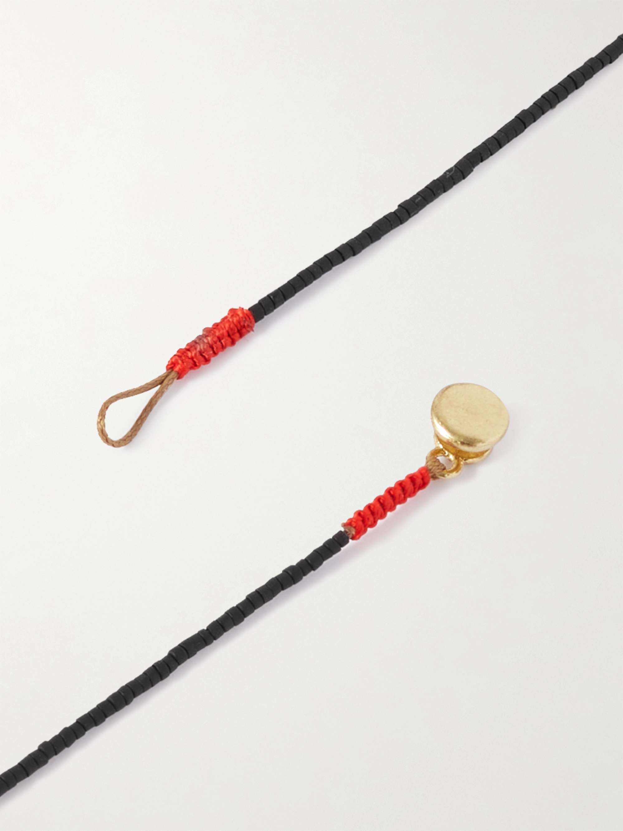 ROXANNE ASSOULIN The Solitaire Gold-Tone and Cord Necklace