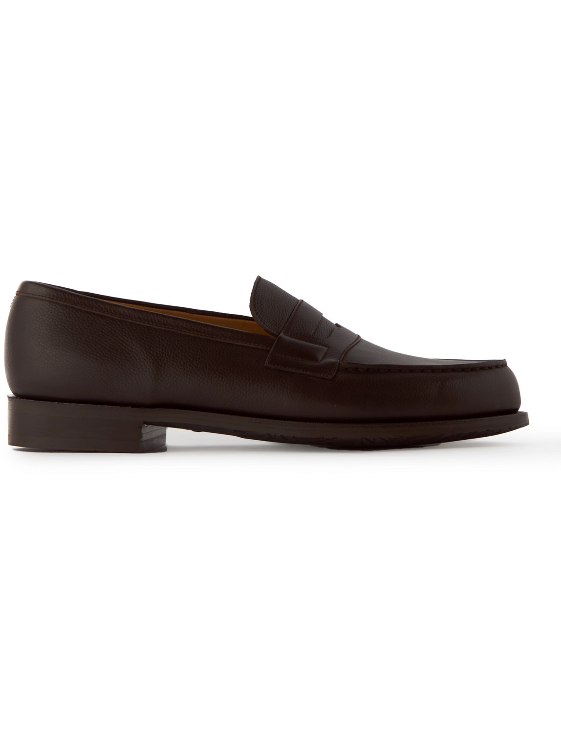 Jm Weston Full-grain Leather Penny Loafers In Brown