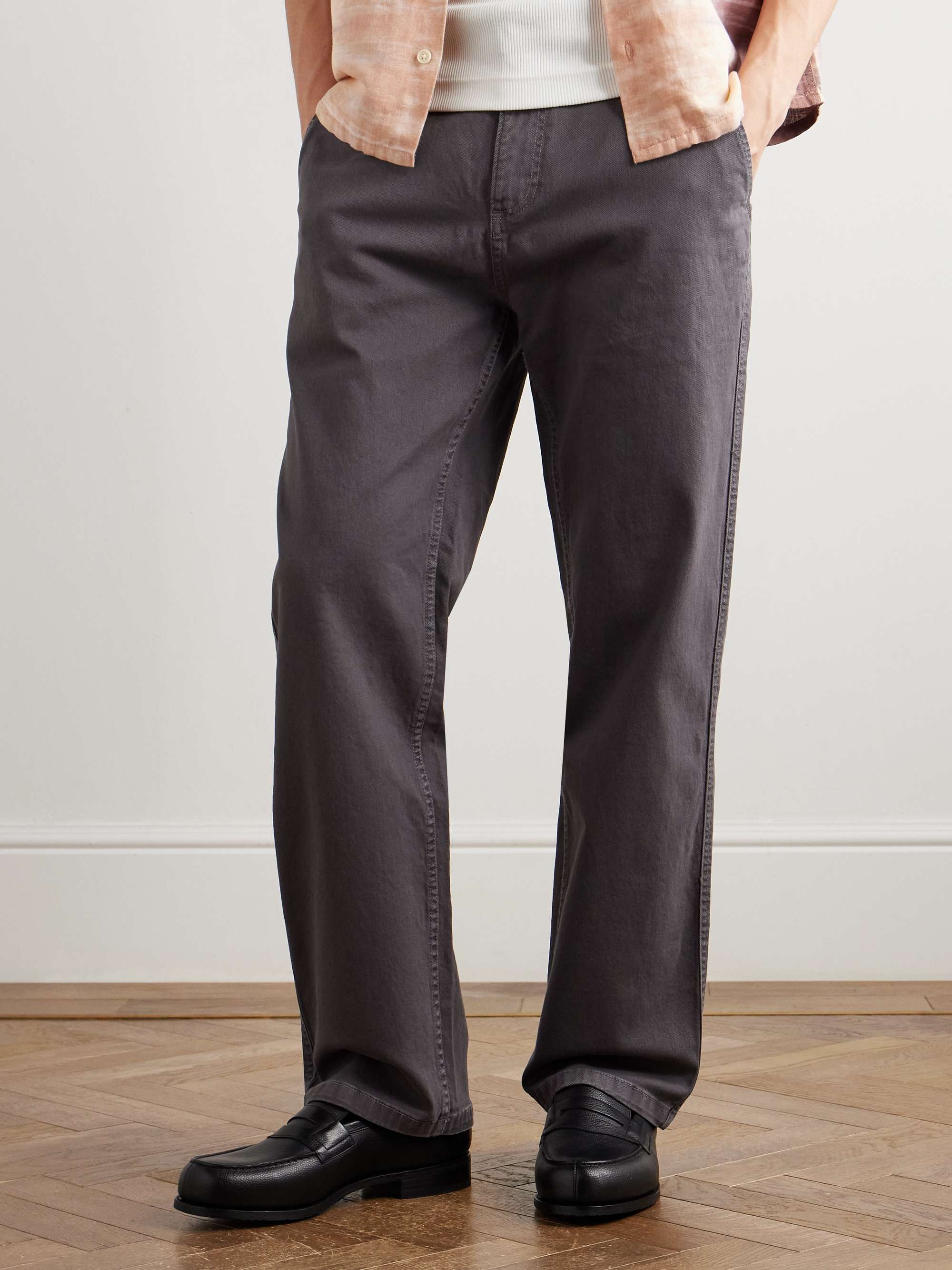 J.M. WESTON Full-Grain Leather Penny Loafers