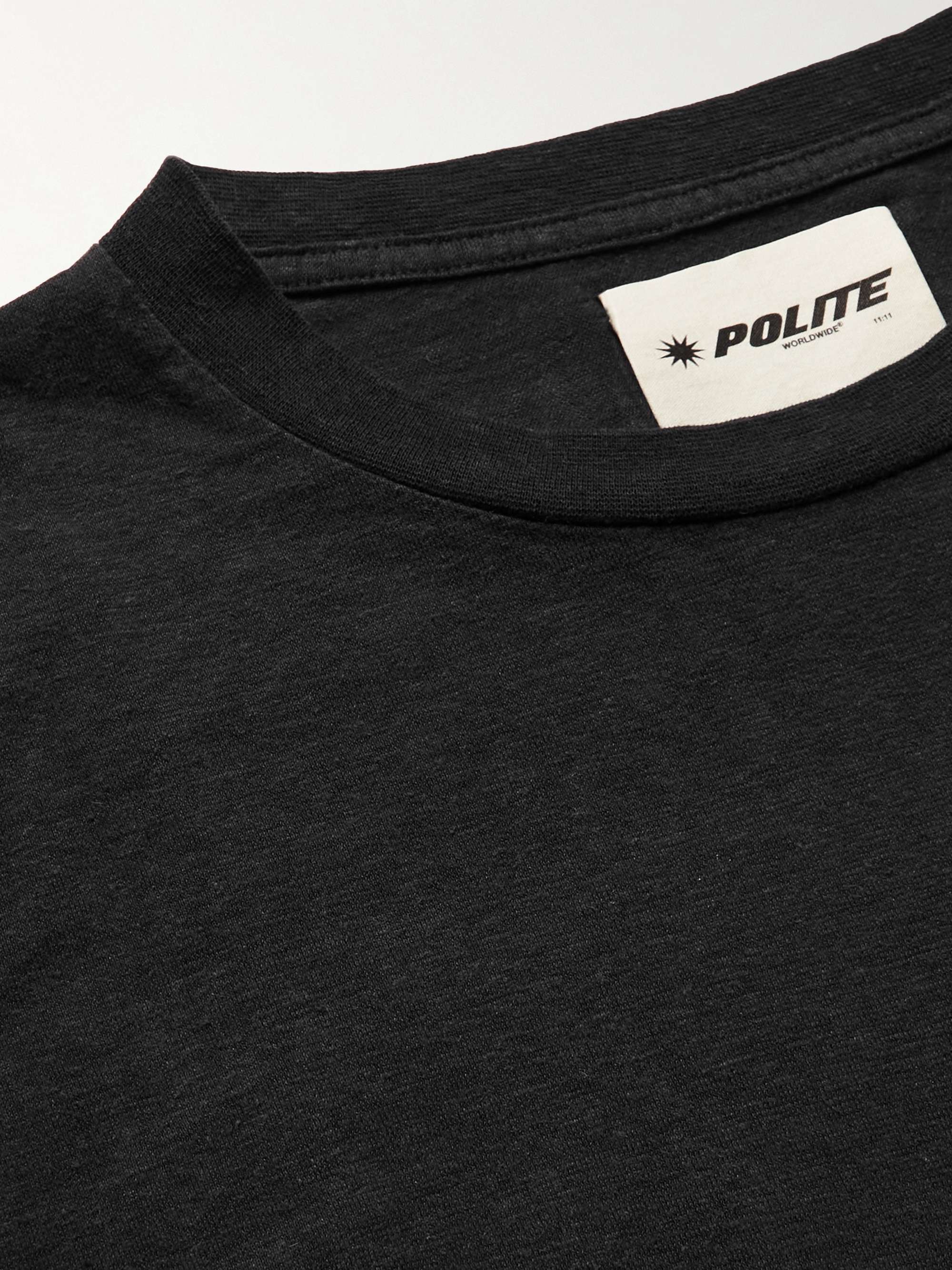 POLITE WORLDWIDE Printed Cotton-Jersey T-Shirt