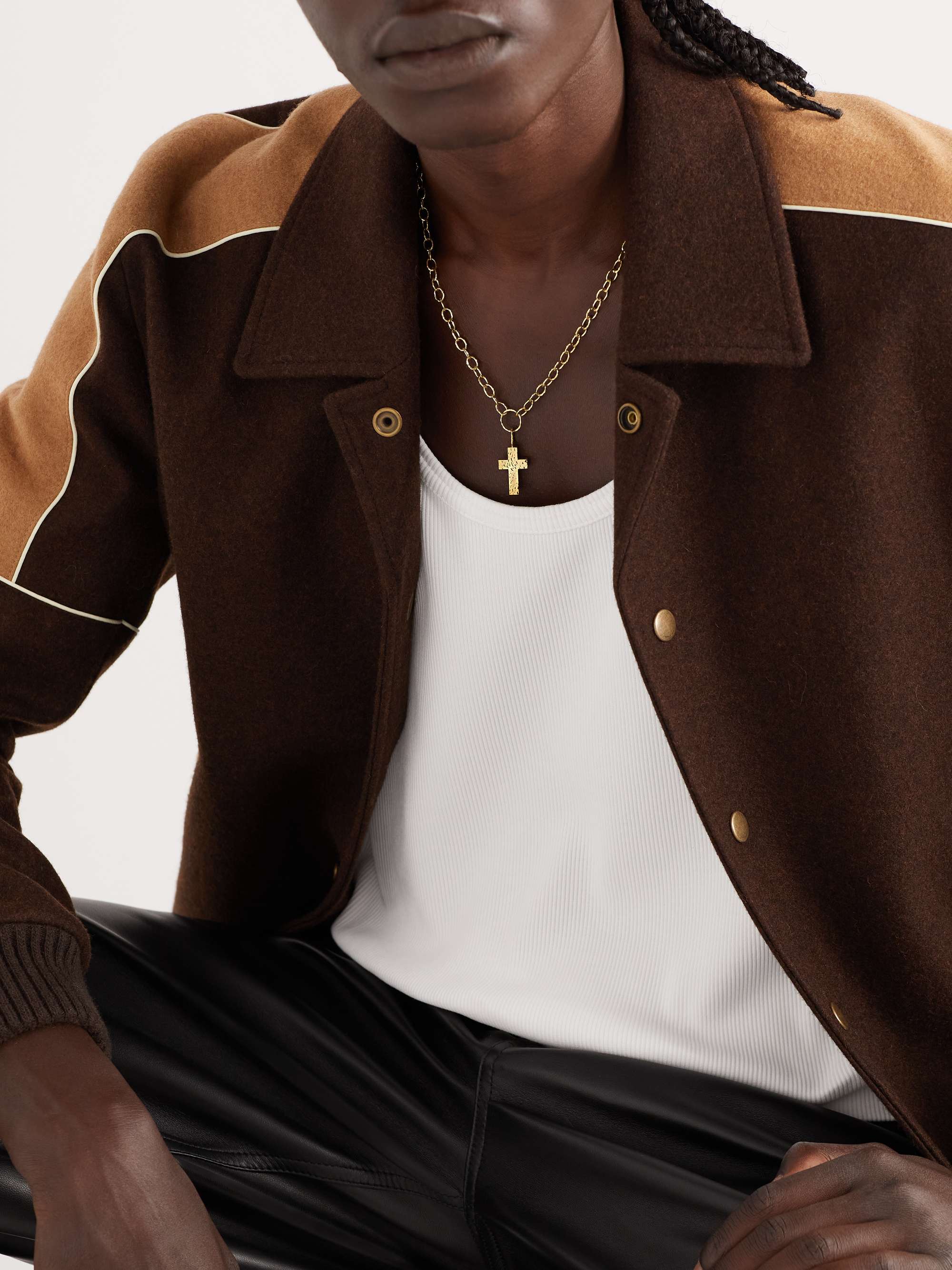OCTAVIA ELIZABETH Gold Pendant Necklace