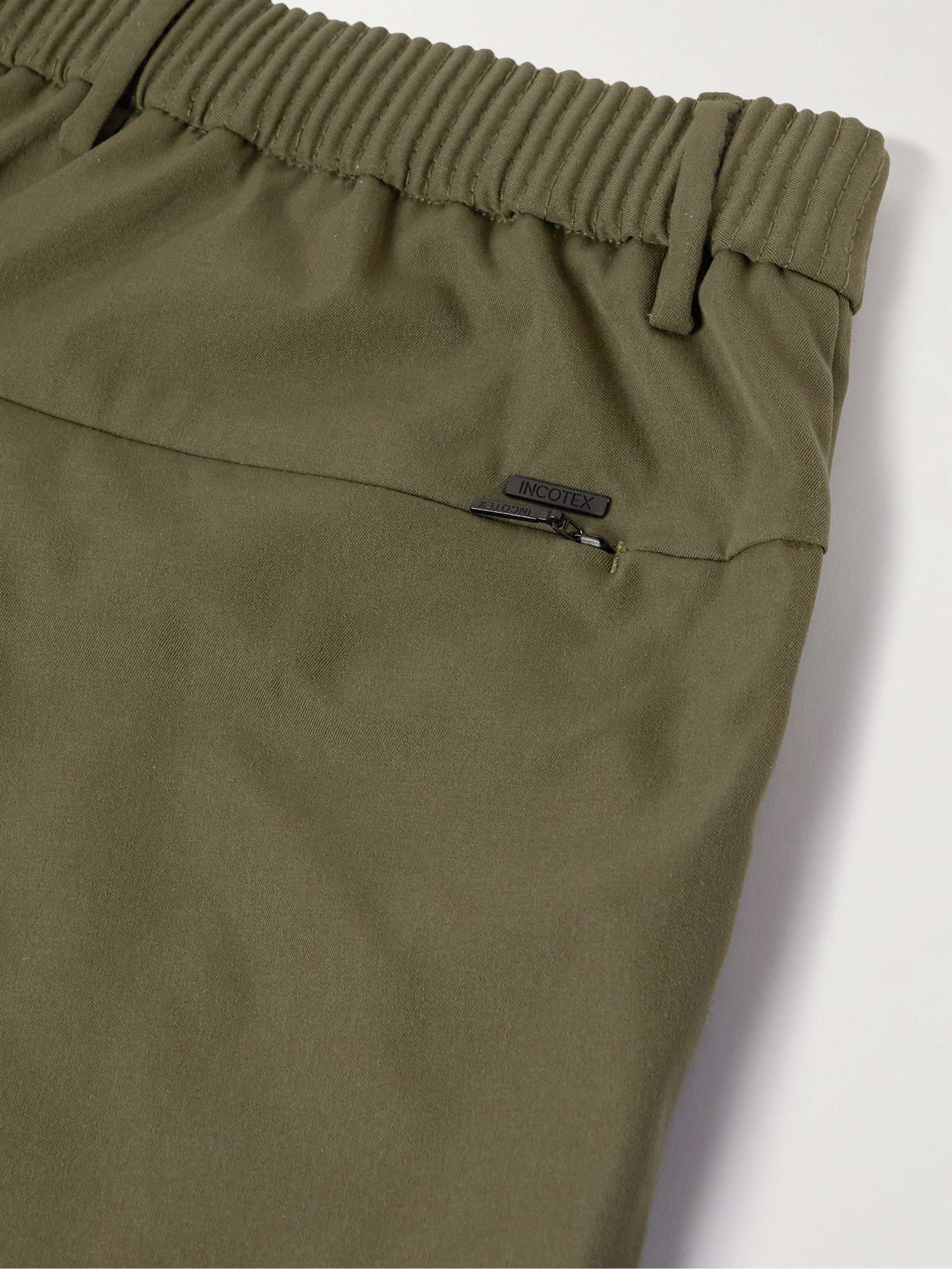 INCOTEX Slowear Teknosartorial Slim-Fit Tapered Pleated Twill Trousers
