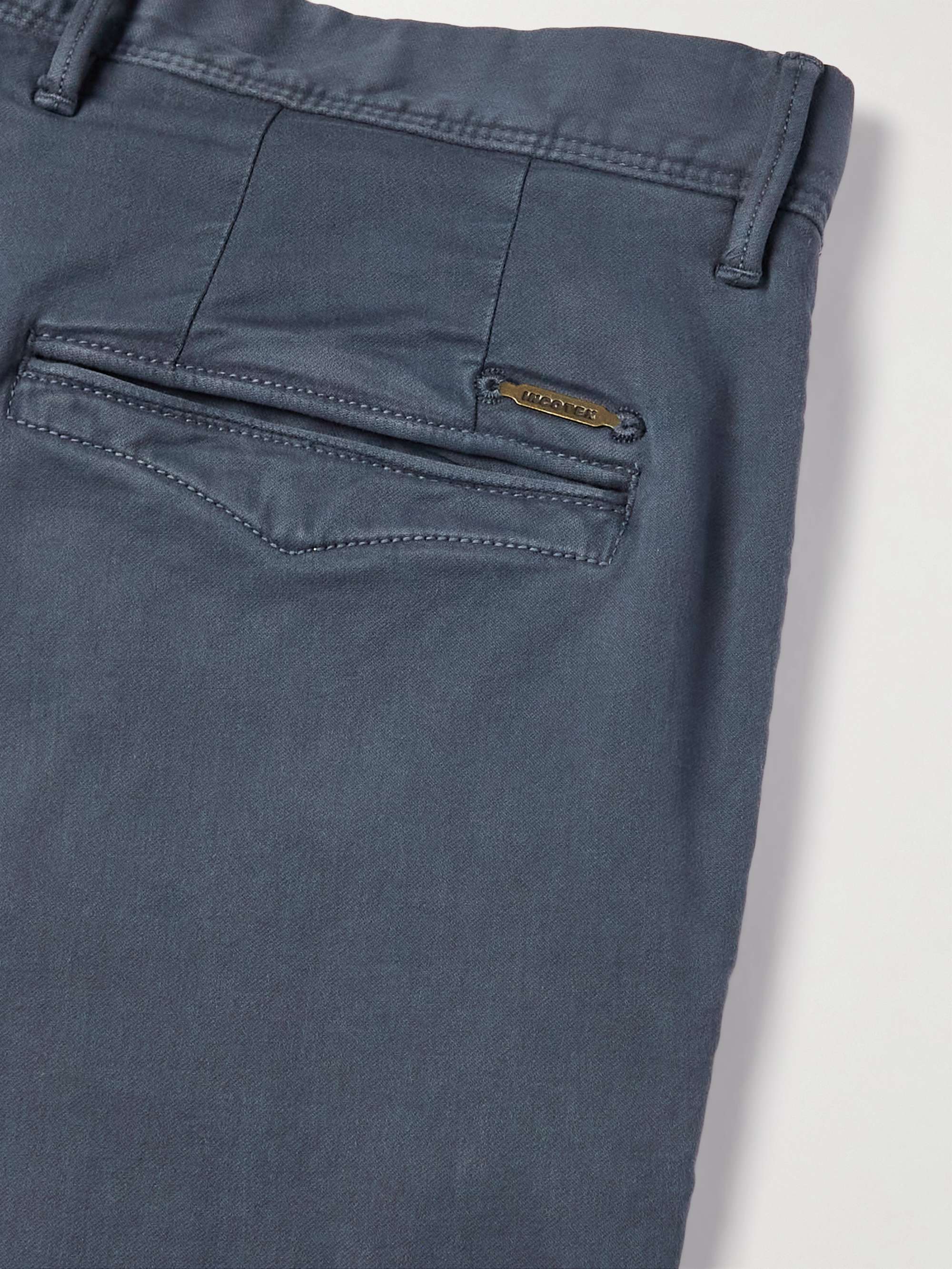 INCOTEX Slim-Fit Stretch Cotton-Blend Trousers