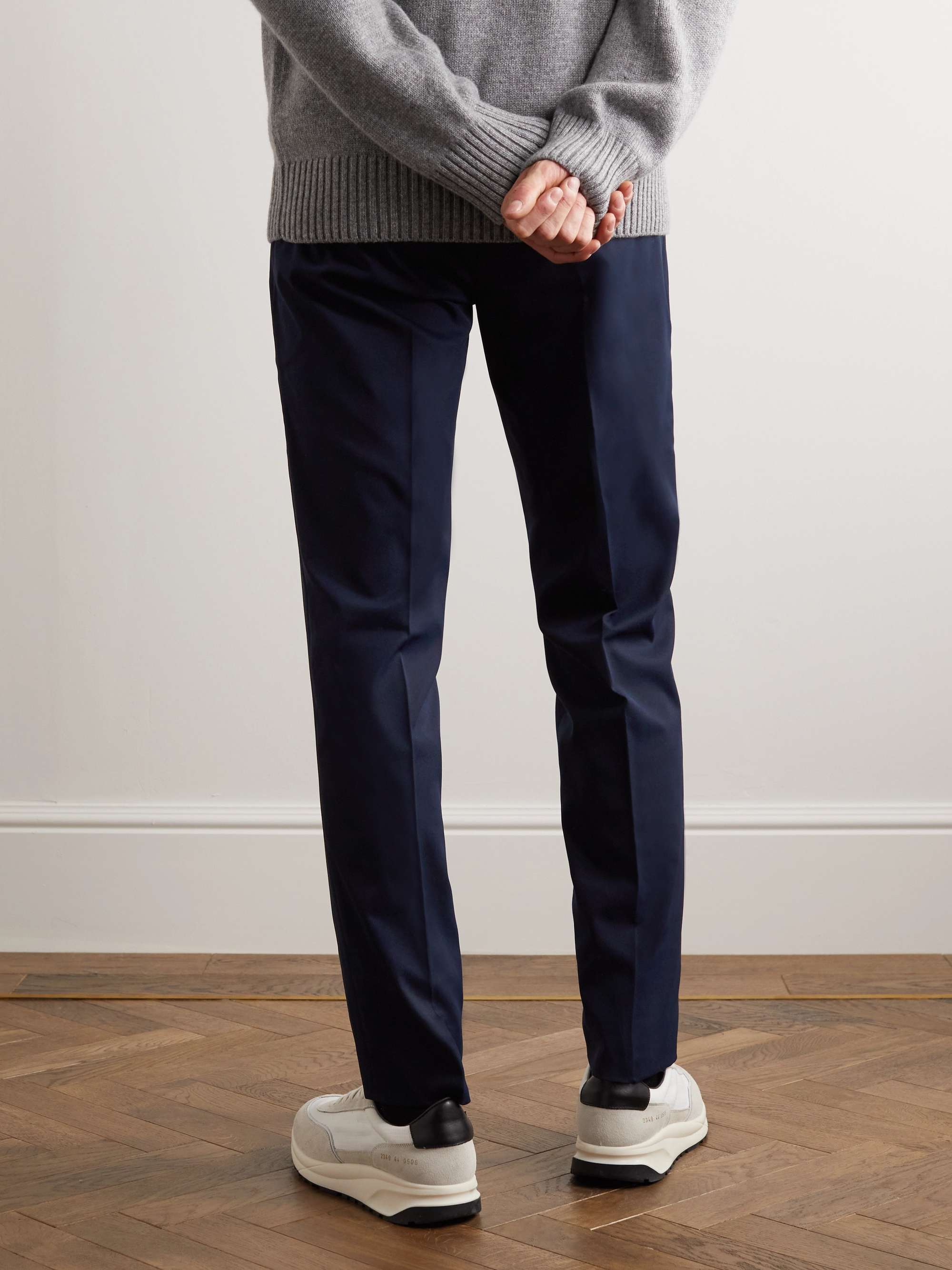 INCOTEX Slowear Teknosartorial Slim-Fit Tapered Pleated Twill Trousers