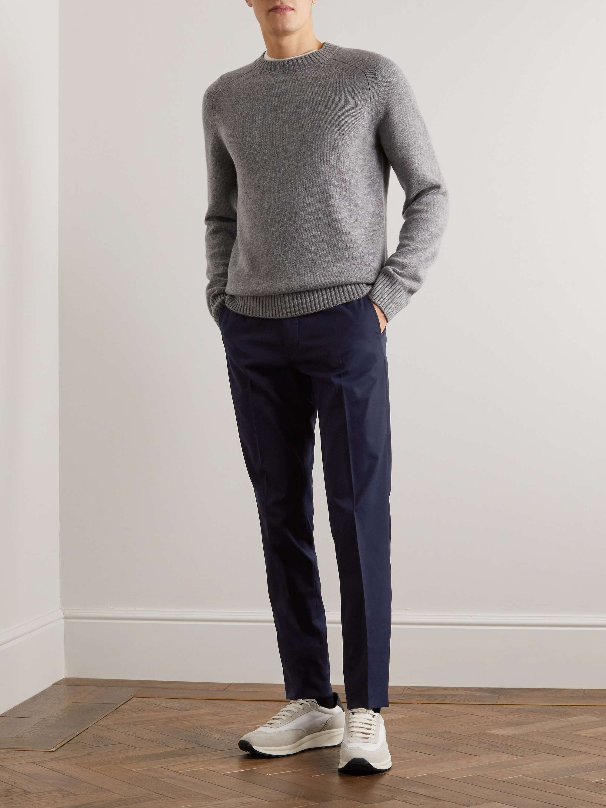 INCOTEX Slowear Teknosartorial Slim-Fit Tapered Pleated Twill Trousers