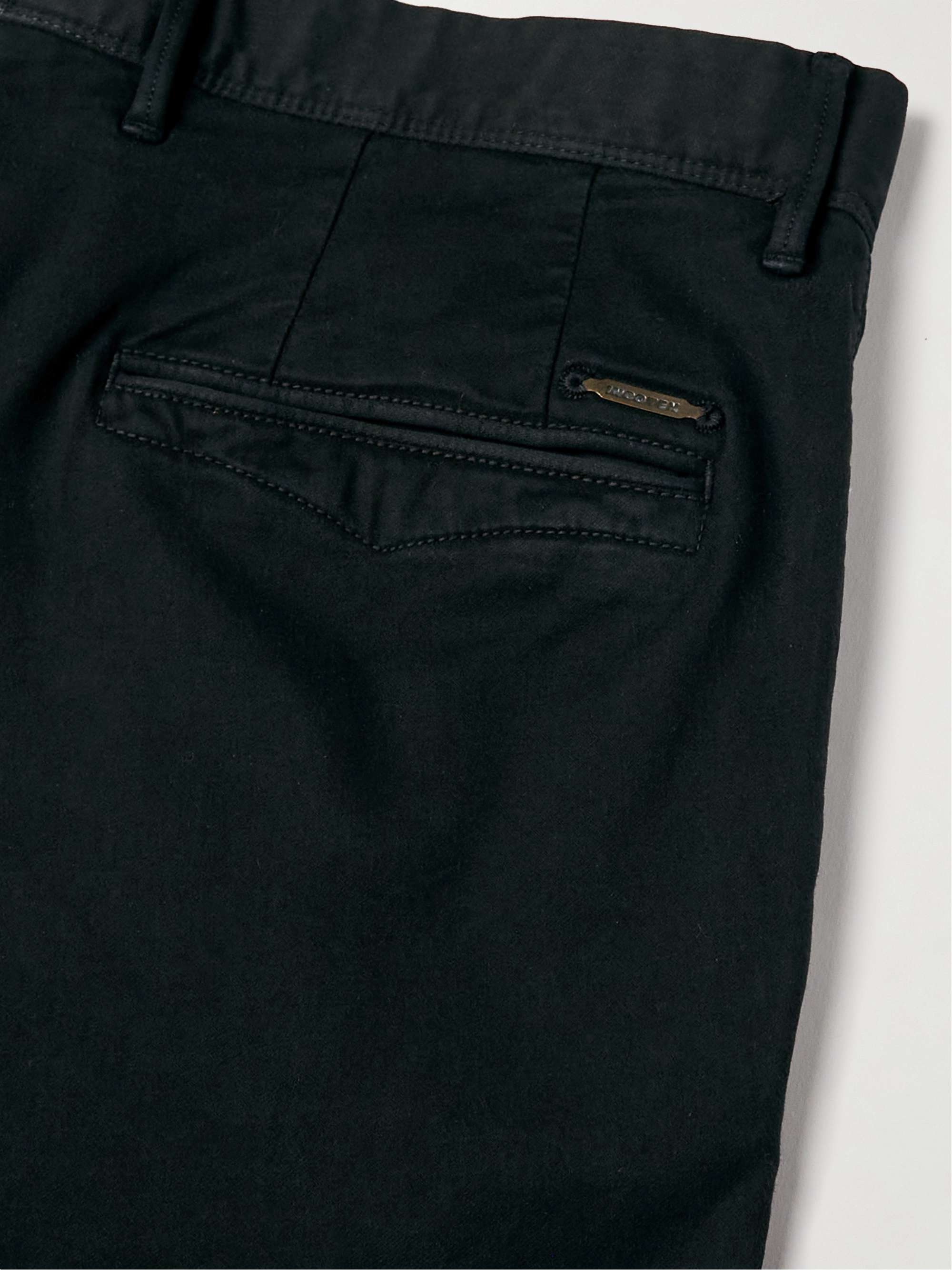 INCOTEX Slim-Fit Stretch Cotton-Blend Trousers