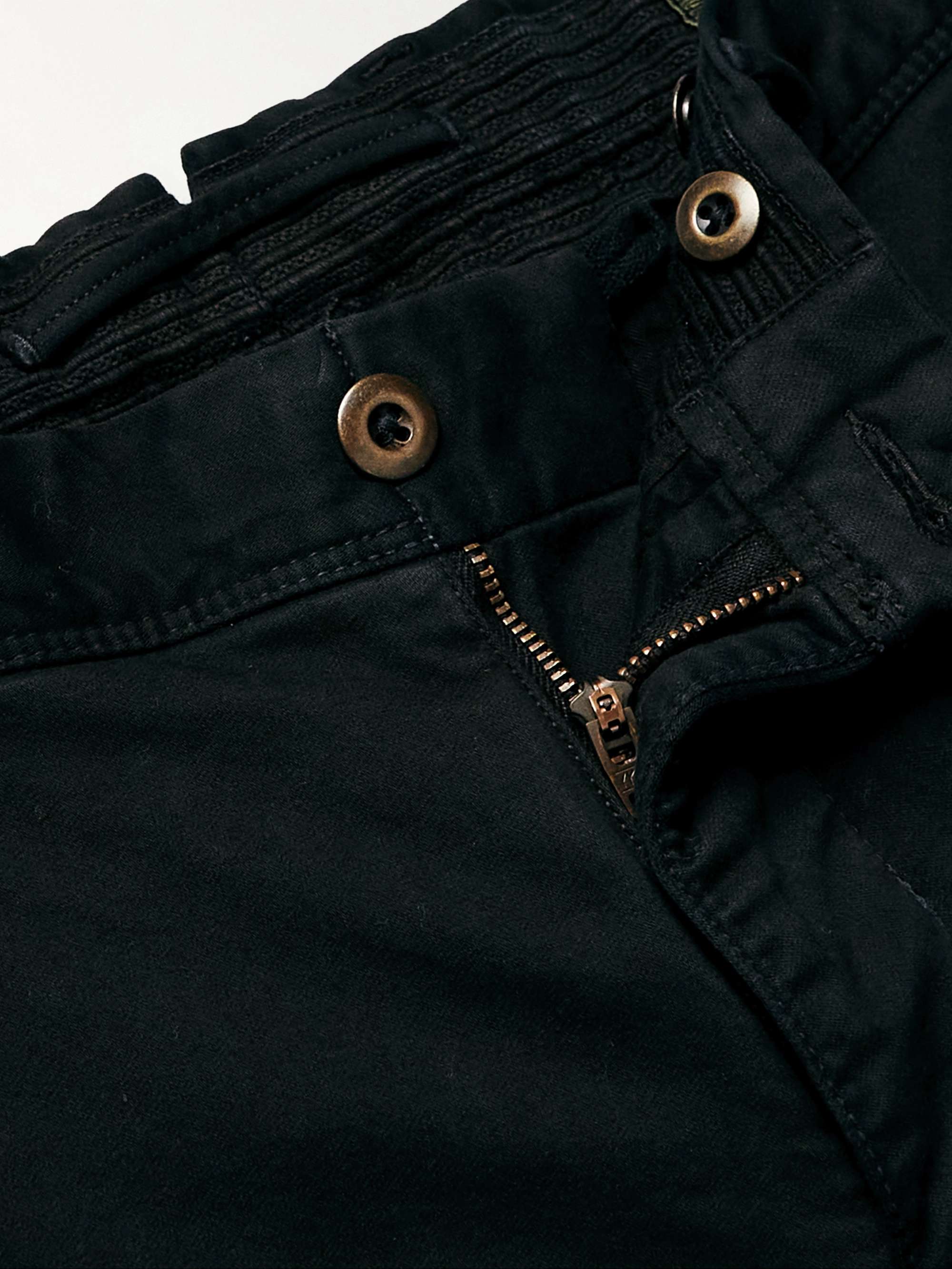 INCOTEX Slim-Fit Stretch Cotton-Blend Trousers