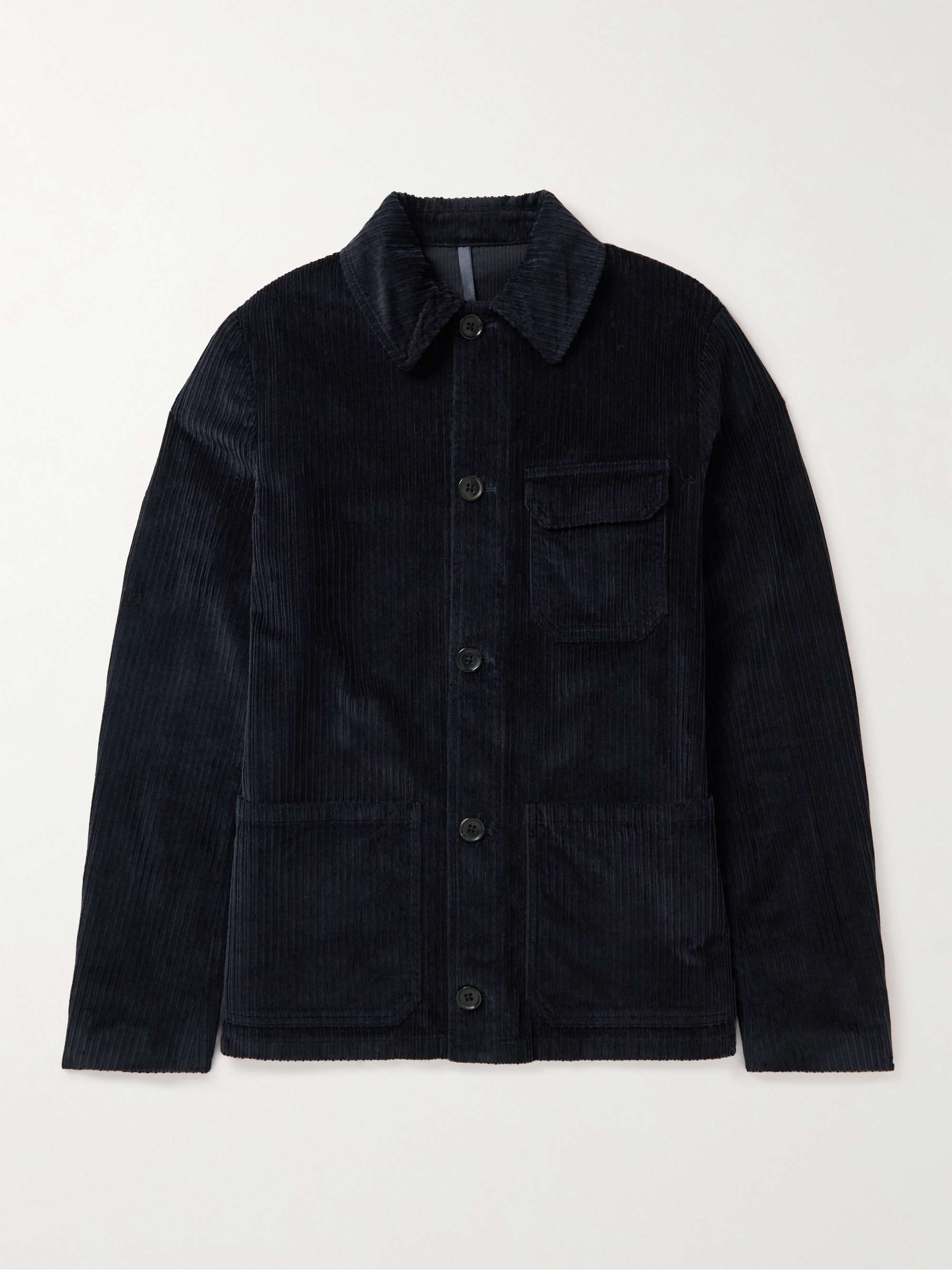 INCOTEX Montedoro Stretch Cotton-Twill Shirt Jacket