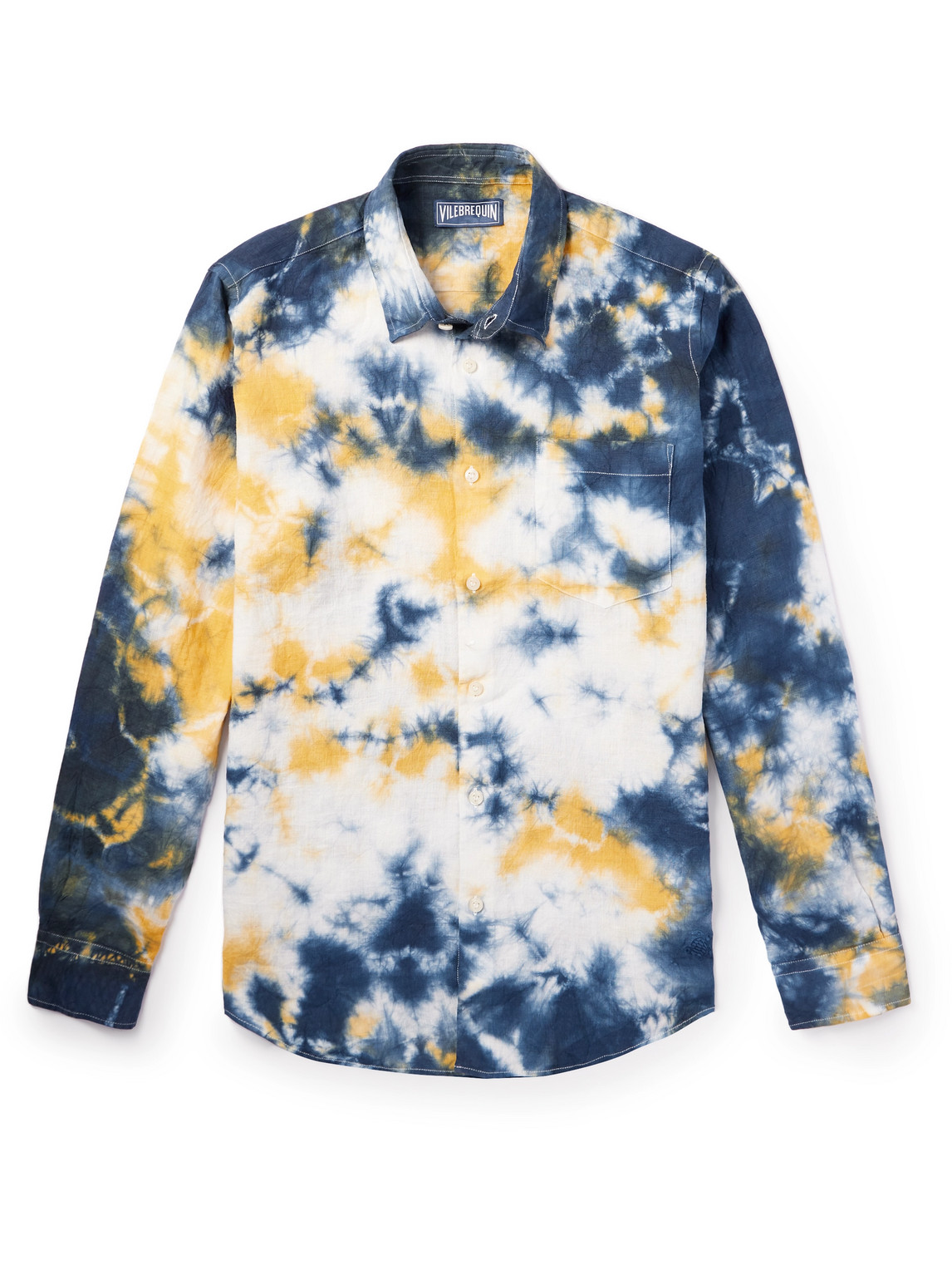 Caroubis Tie-Dyed Linen Shirt