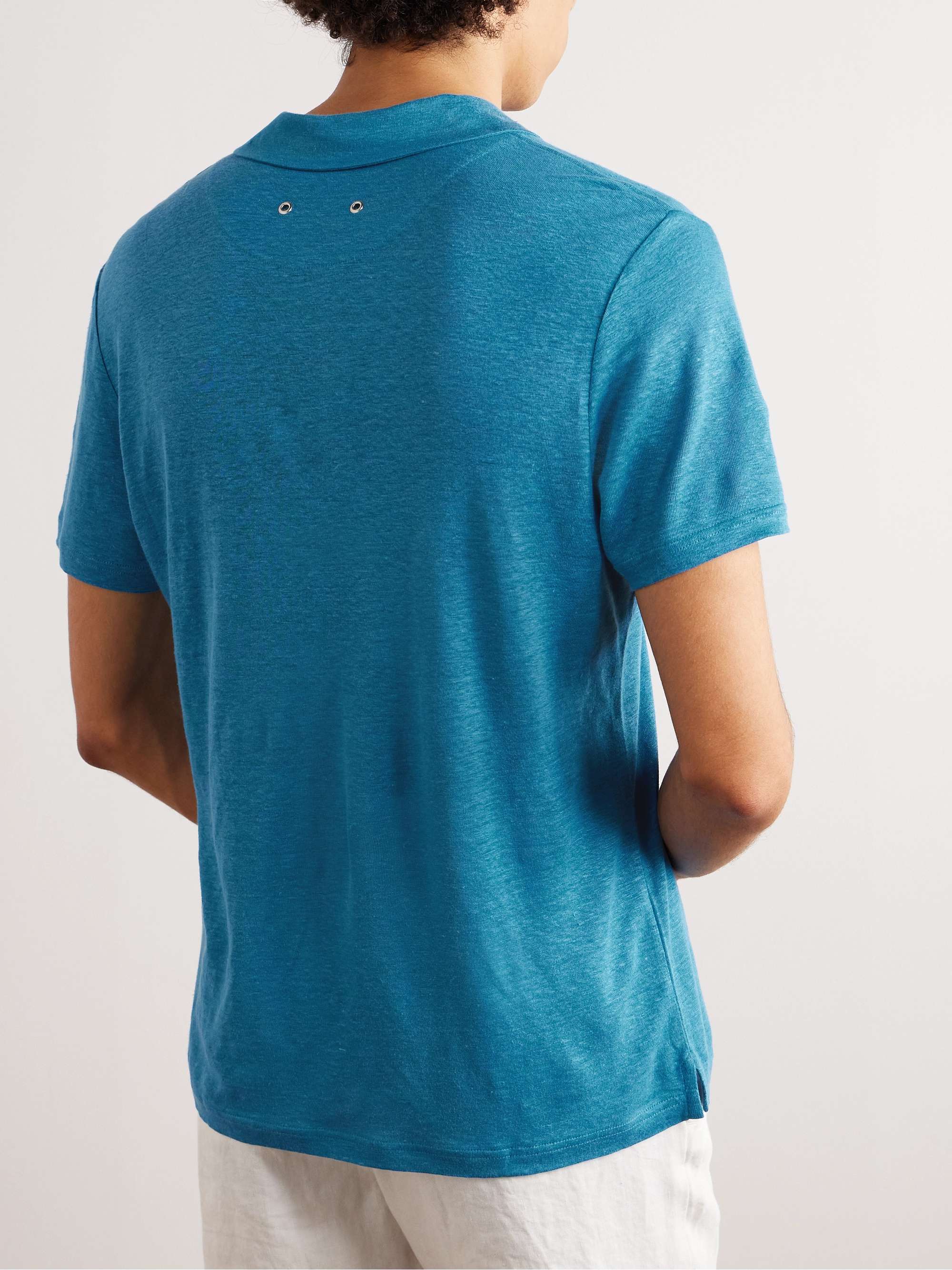 VILEBREQUIN Pyramid Linen-Jersey Polo Shirt