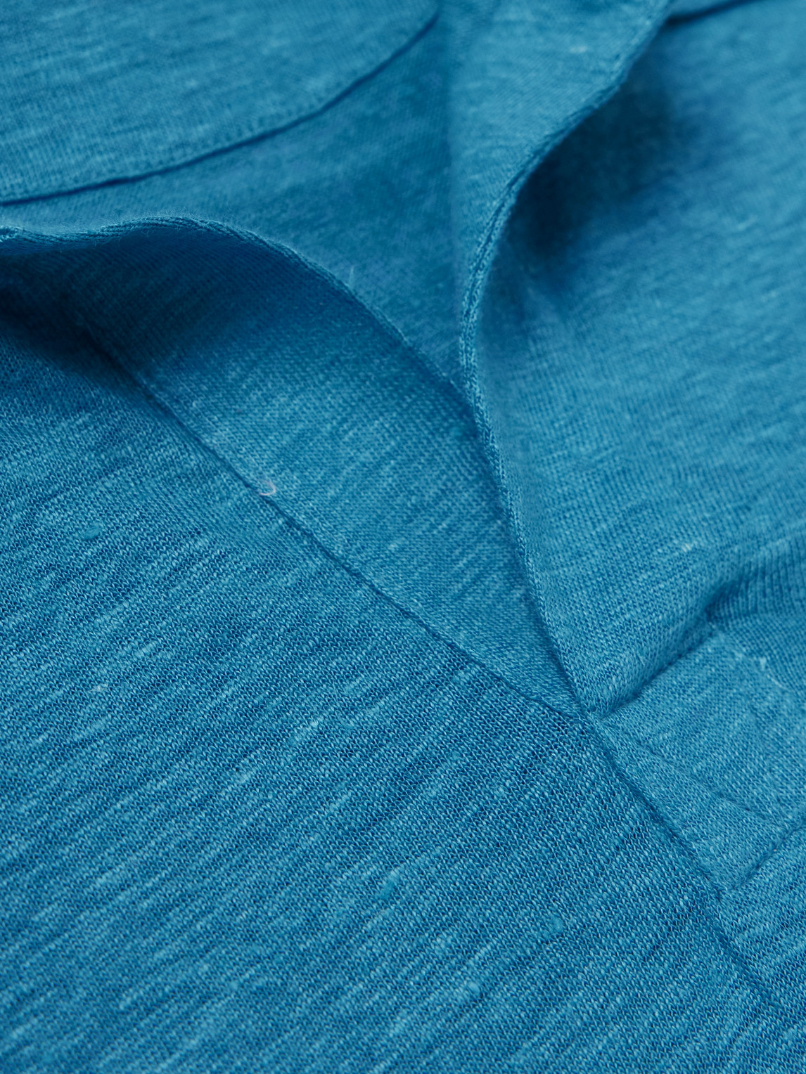 Shop Vilebrequin Pyramid Linen-jersey Polo Shirt In Blue