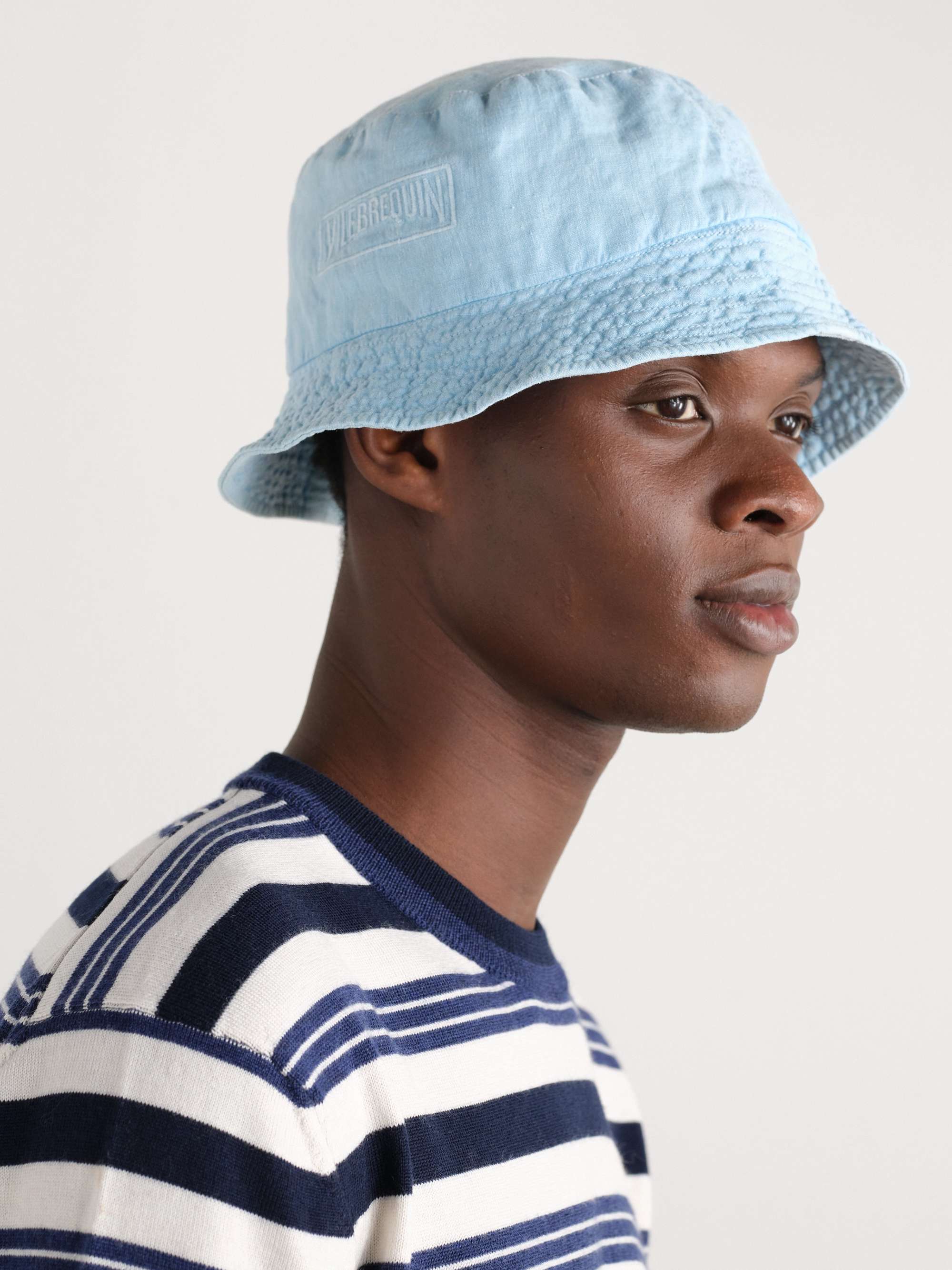 VILEBREQUIN Logo-Appliquéd Linen Bucket Hat for Men | MR PORTER