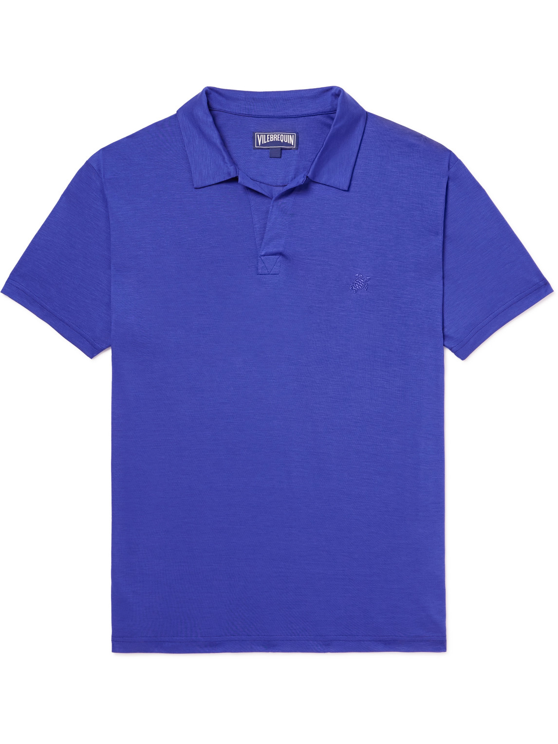 Vilebrequin Pirinol Tencel™ Lyocell Polo Shirt In Blue