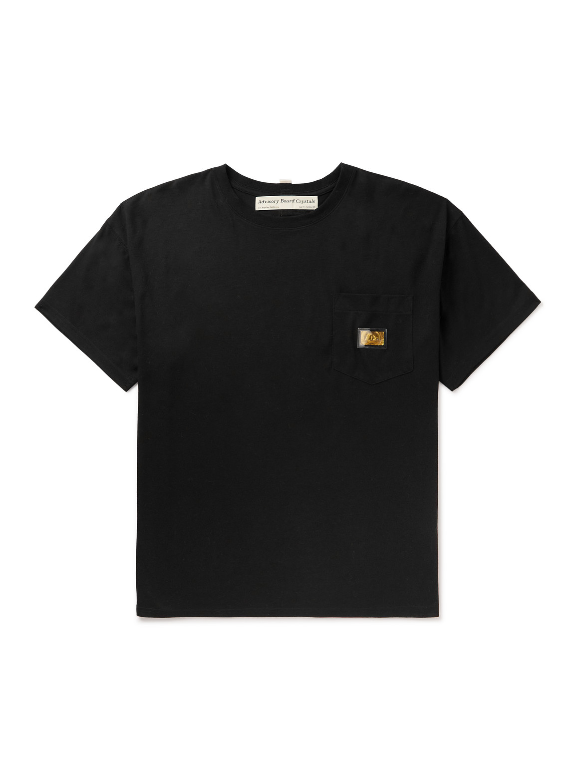 Abc. 123. Logo-appliquéd Cotton-jersey T-shirt In Black
