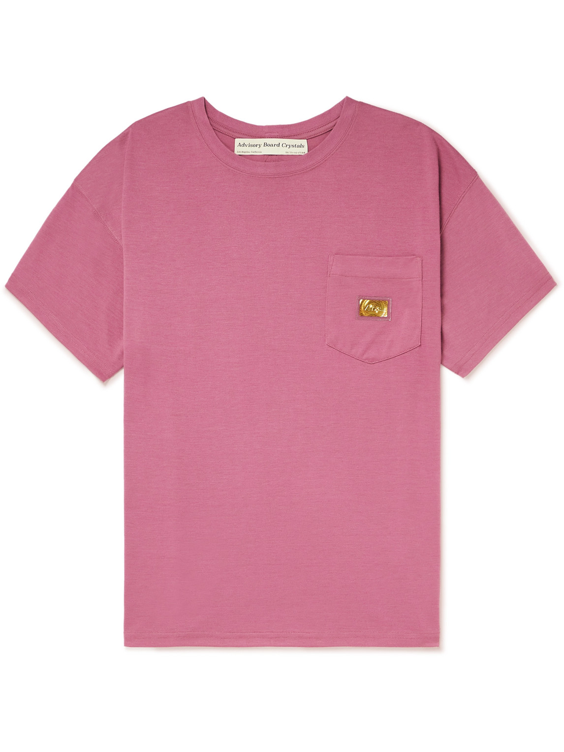 Abc. 123. Logo-appliquéd Cotton-blend Jersey T-shirt In Pink