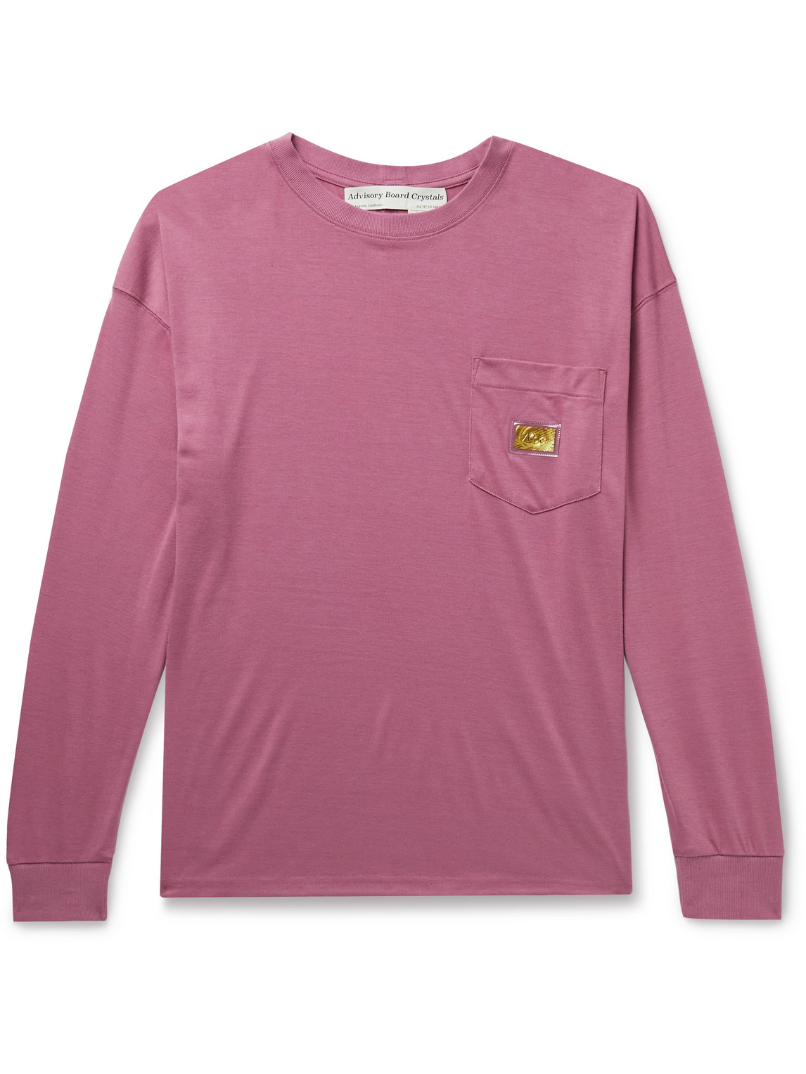 Abc. 123. Logo-appliquéd Cotton-blend Jersey T-shirt In Burgundy