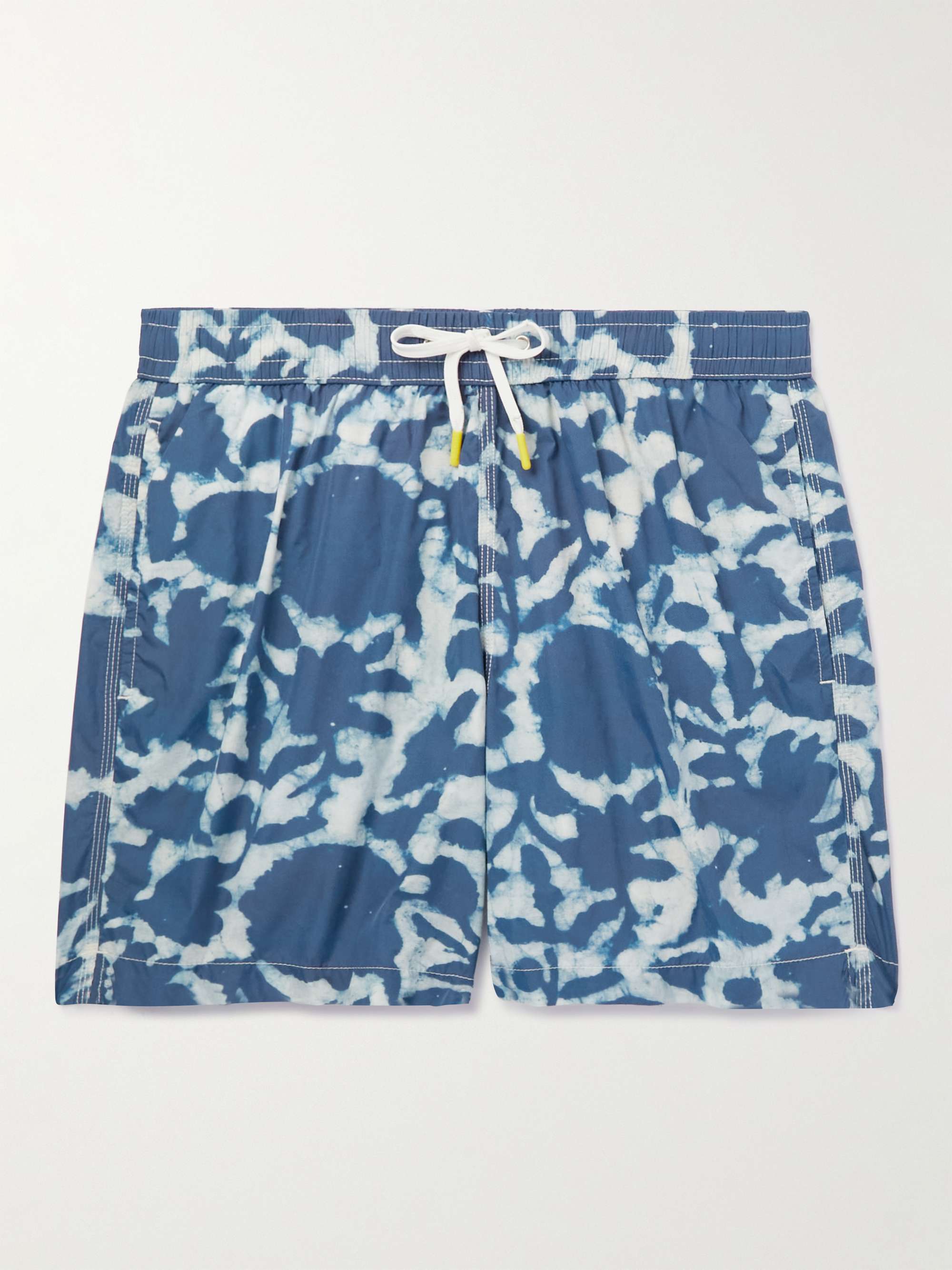 HARTFORD Slim-Fit Mid-Length Printed Swim Shorts