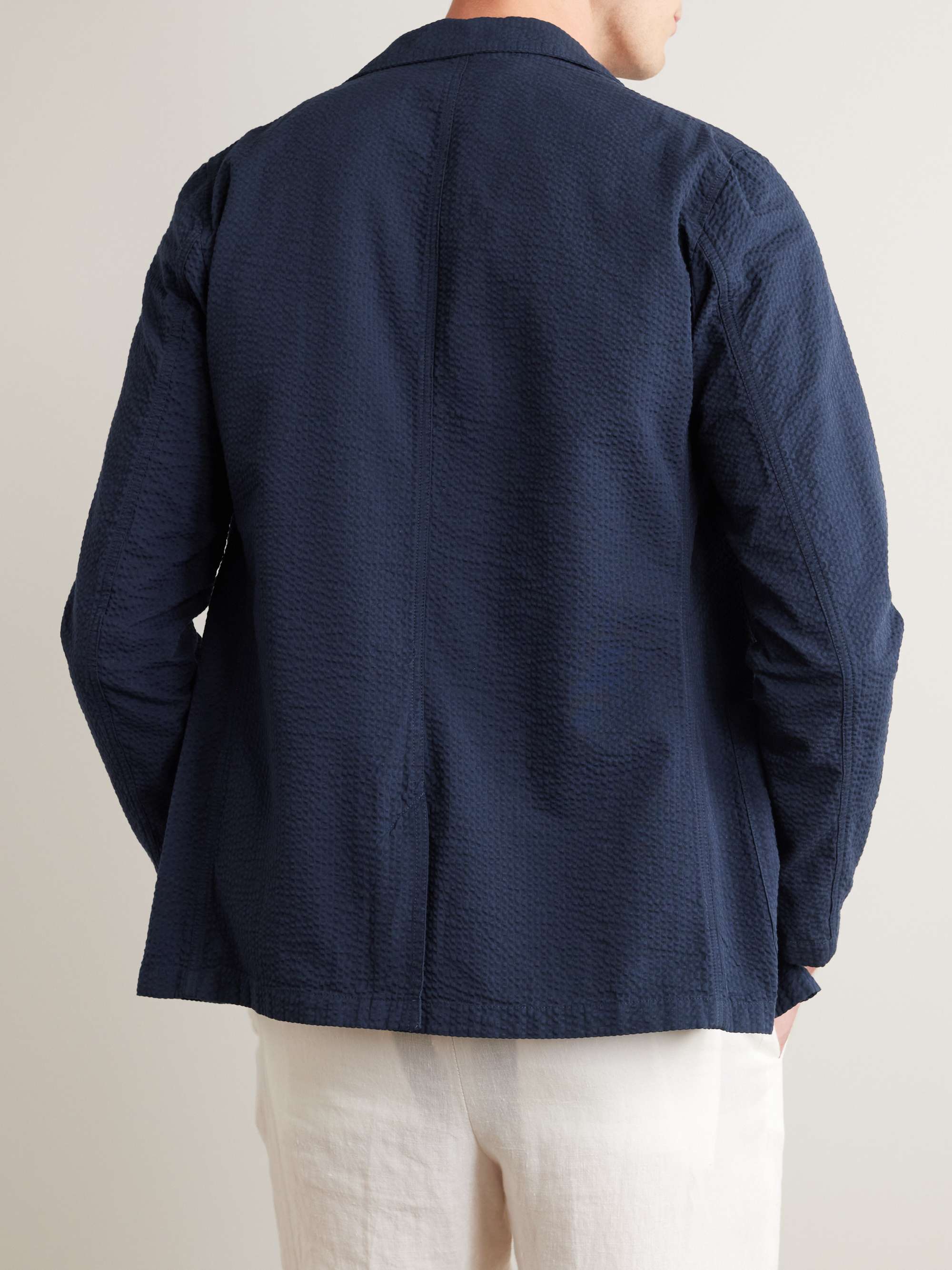 HARTFORD Cotton-Seersucker Blazer