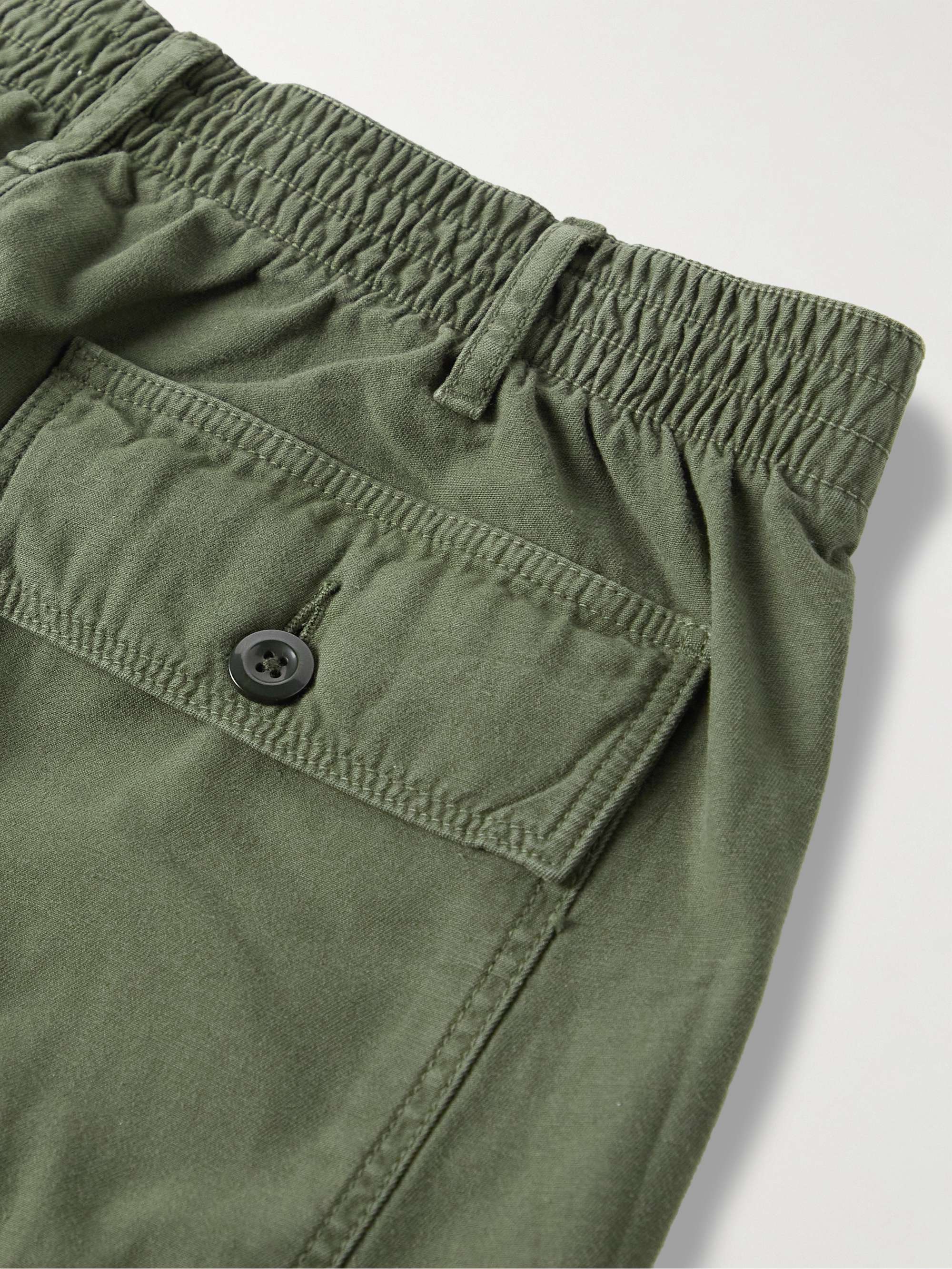 HARTFORD Fatigue Straight-Leg Cotton Drawstring Trousers