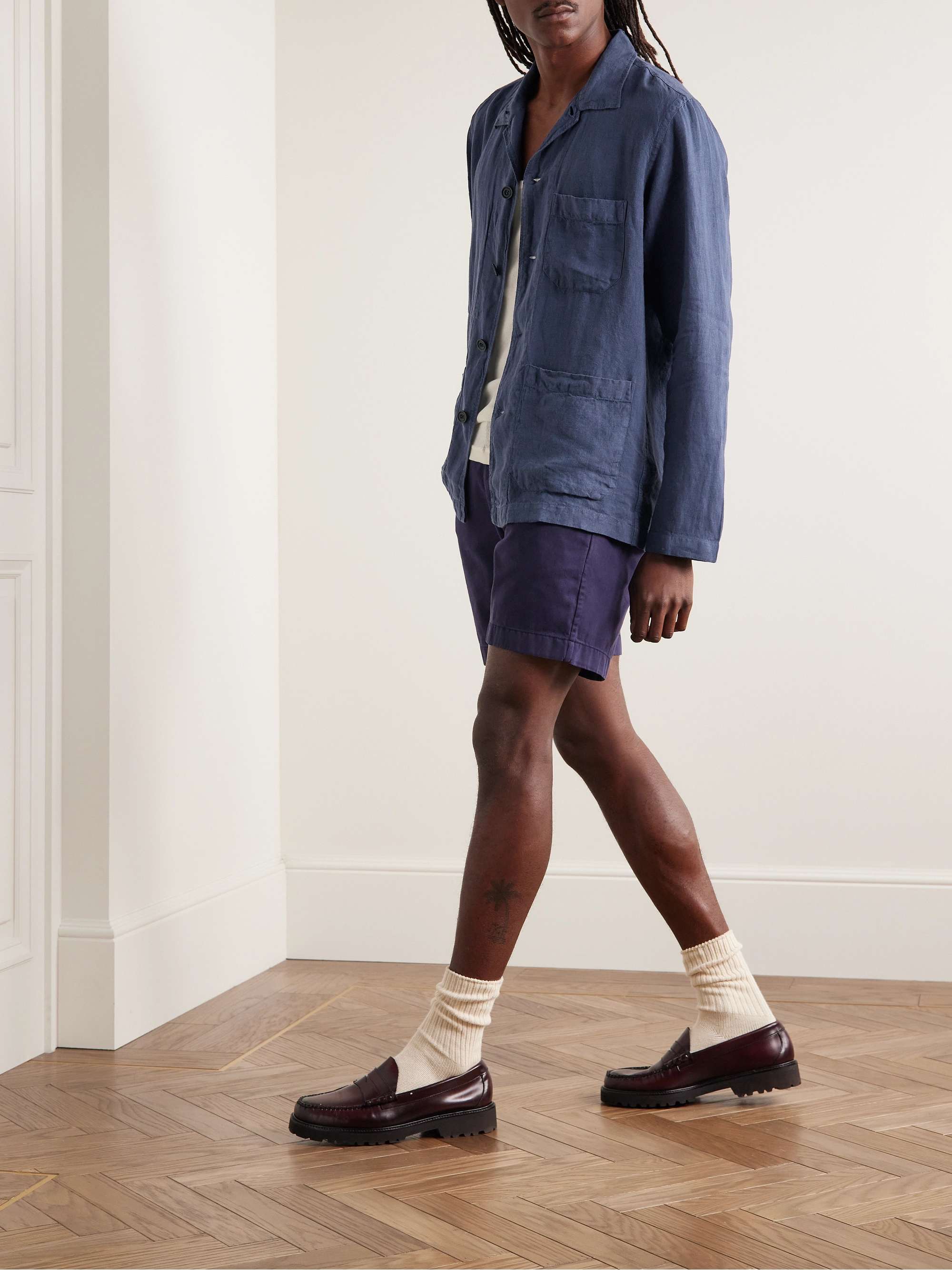 HARTFORD Perry Pat Linen Overshirt