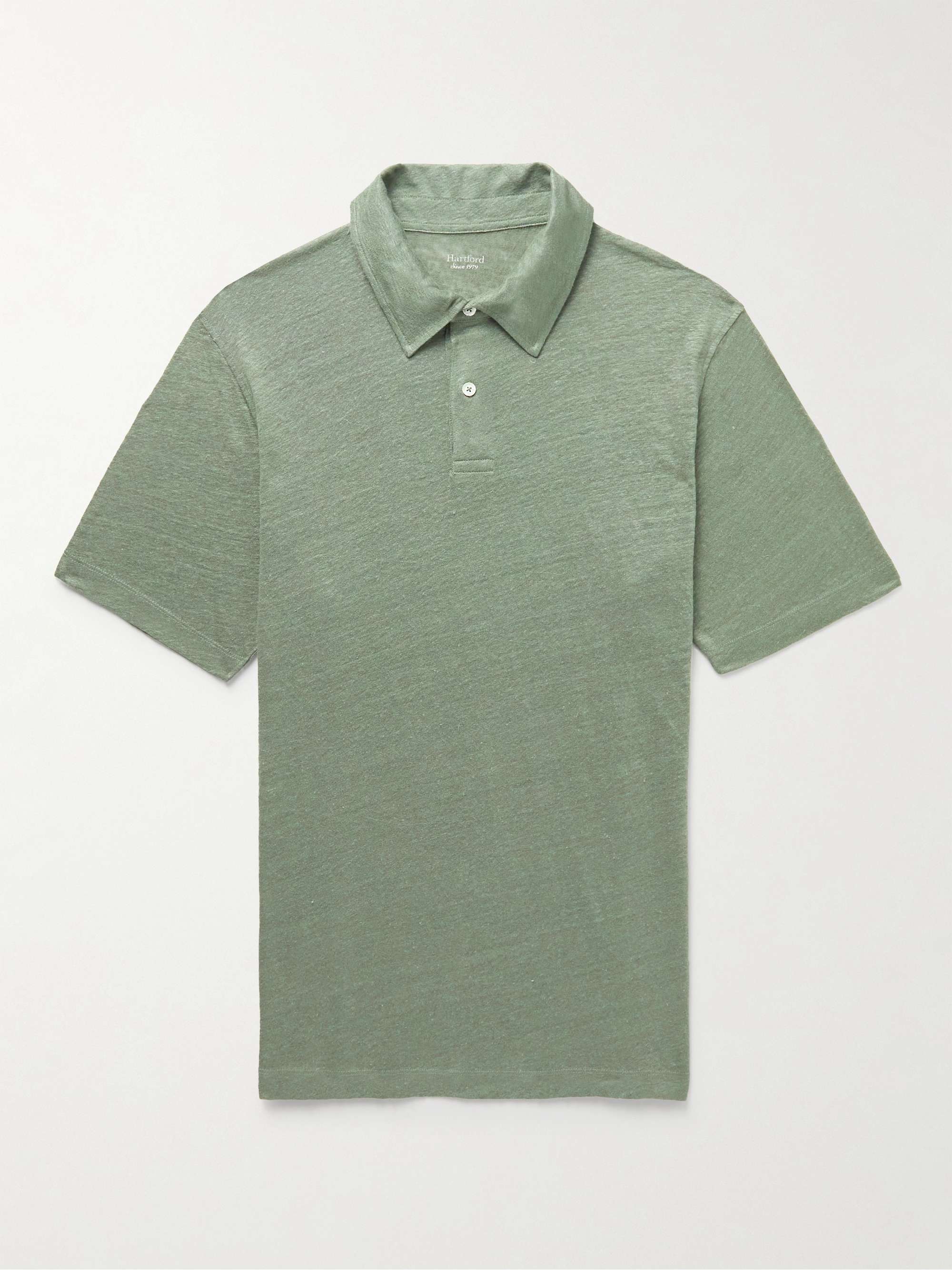 HARTFORD Linen Polo Shirt for Men | MR PORTER