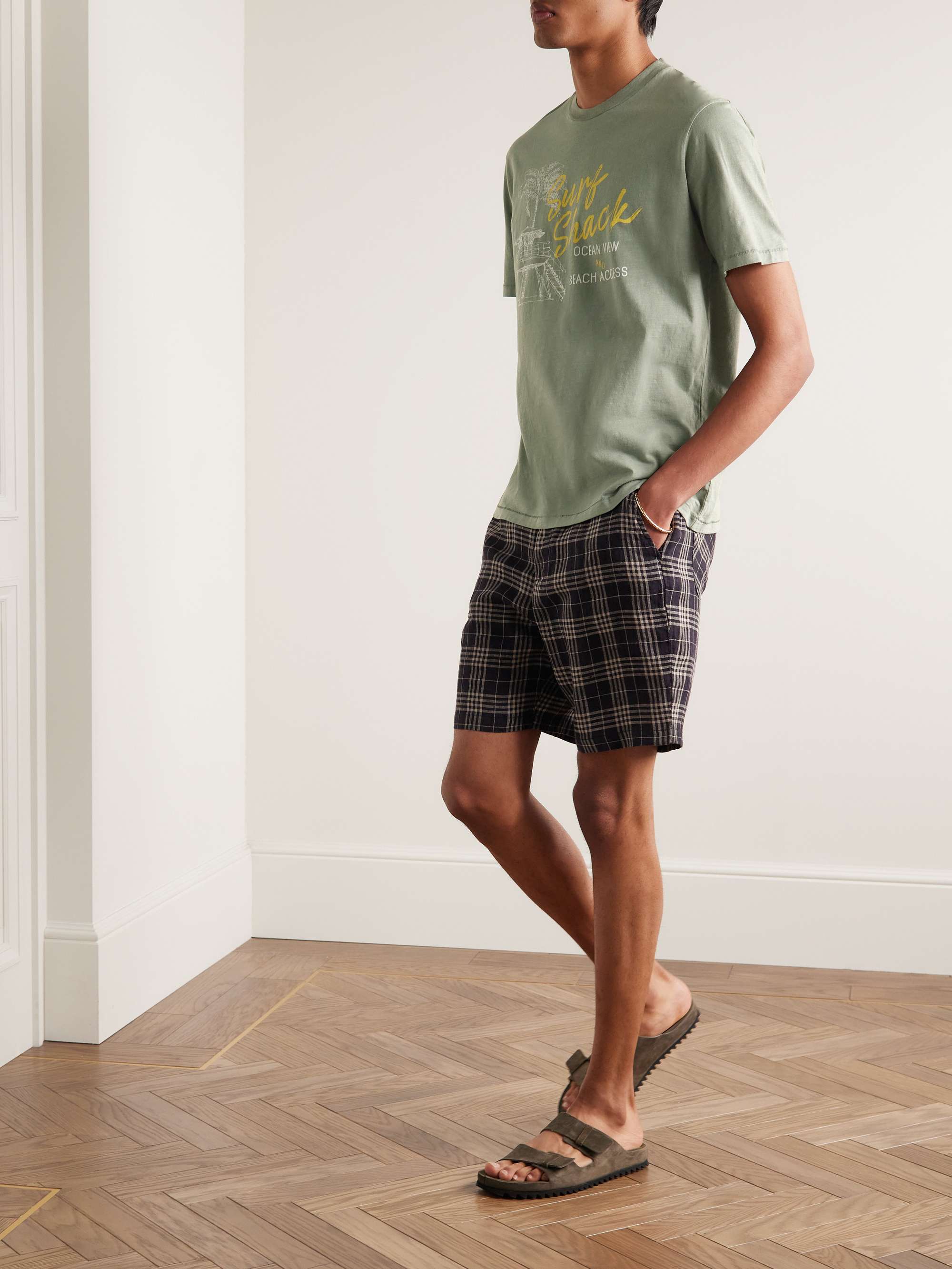 HARTFORD Surf Shack Printed Slub Cotton-Jersey T-Shirt