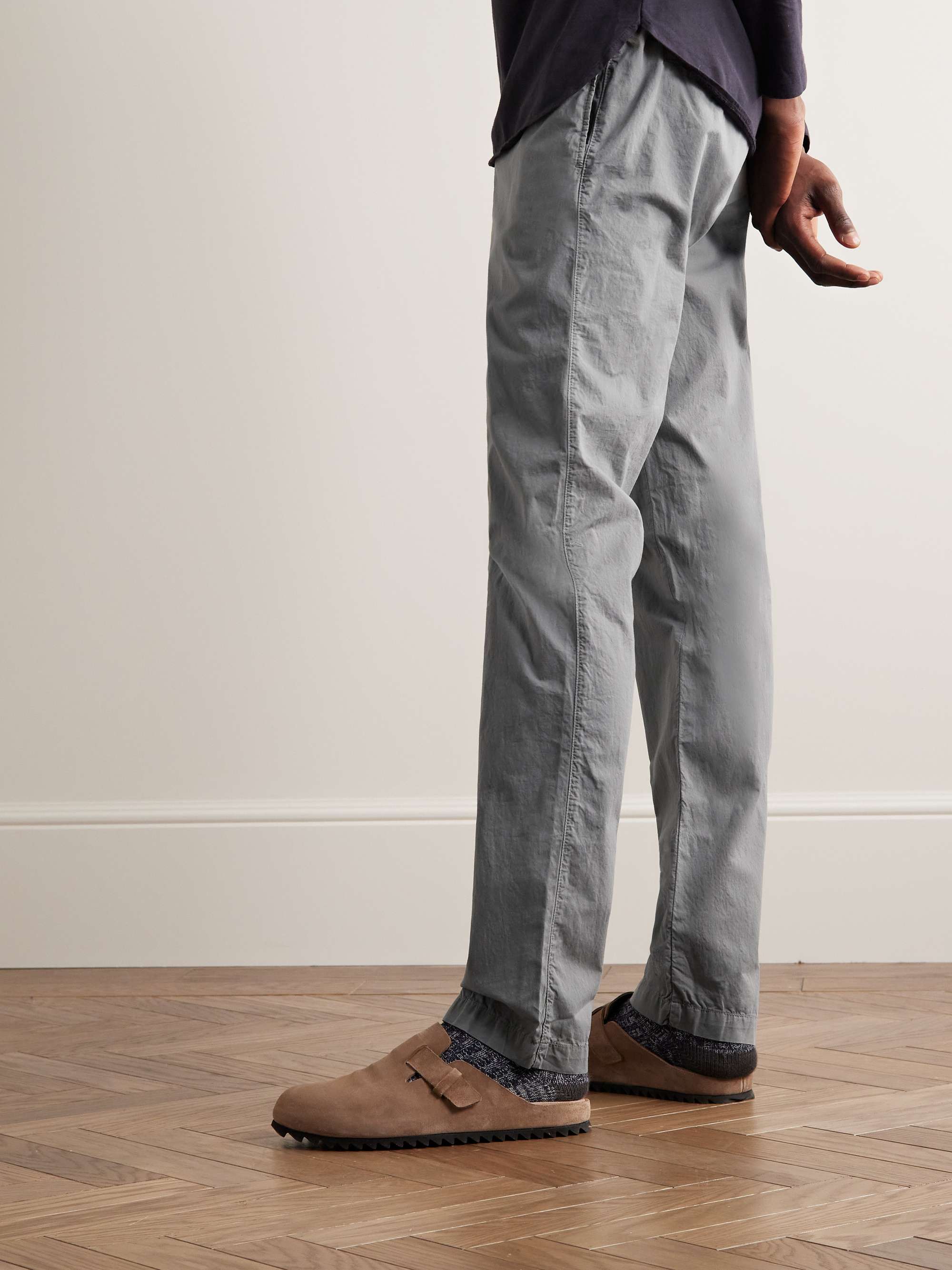 HARTFORD Tanker Straight-Leg Cotton Drawstring Trousers
