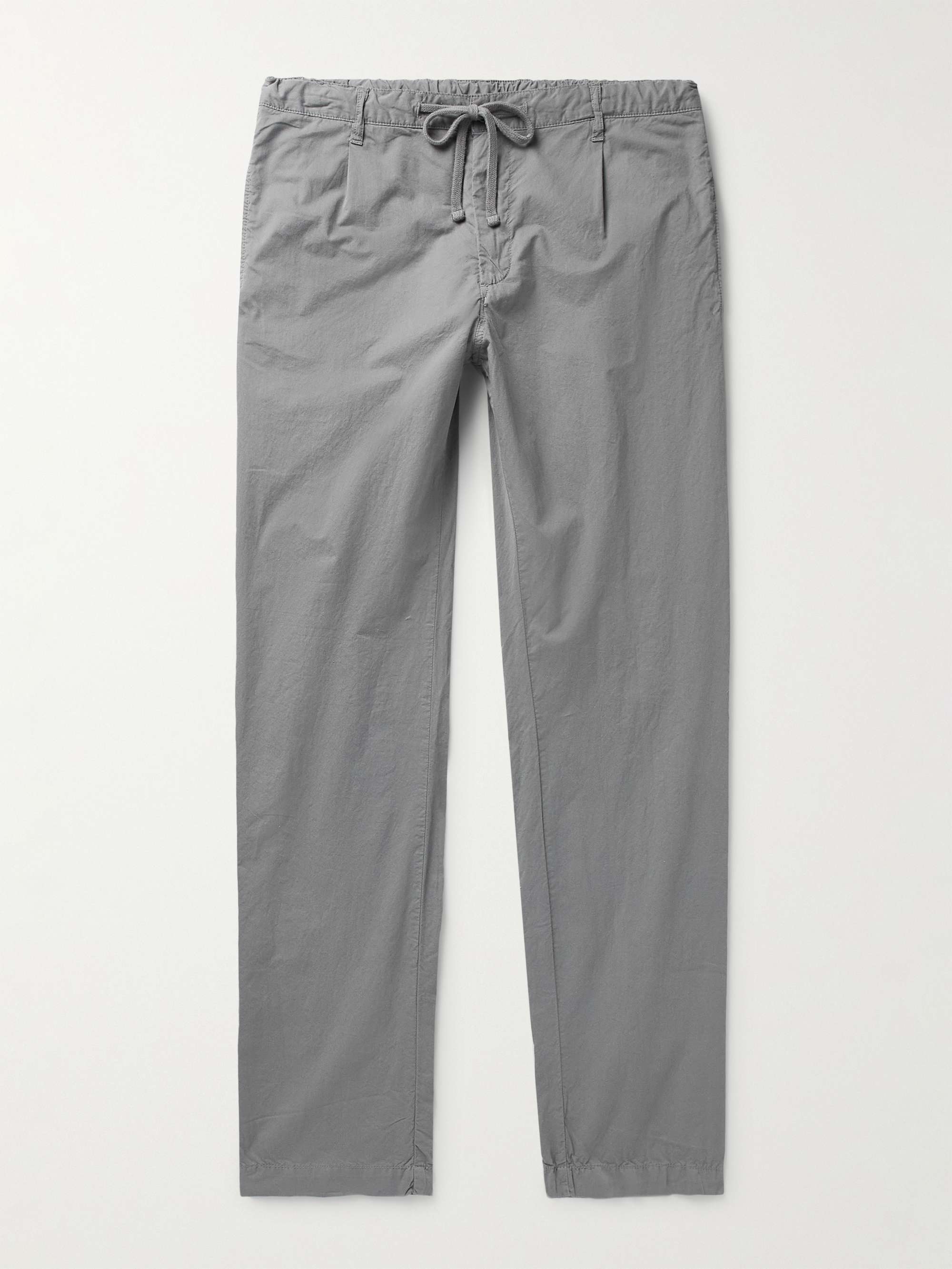 HARTFORD Tanker Straight-Leg Cotton Drawstring Trousers for Men