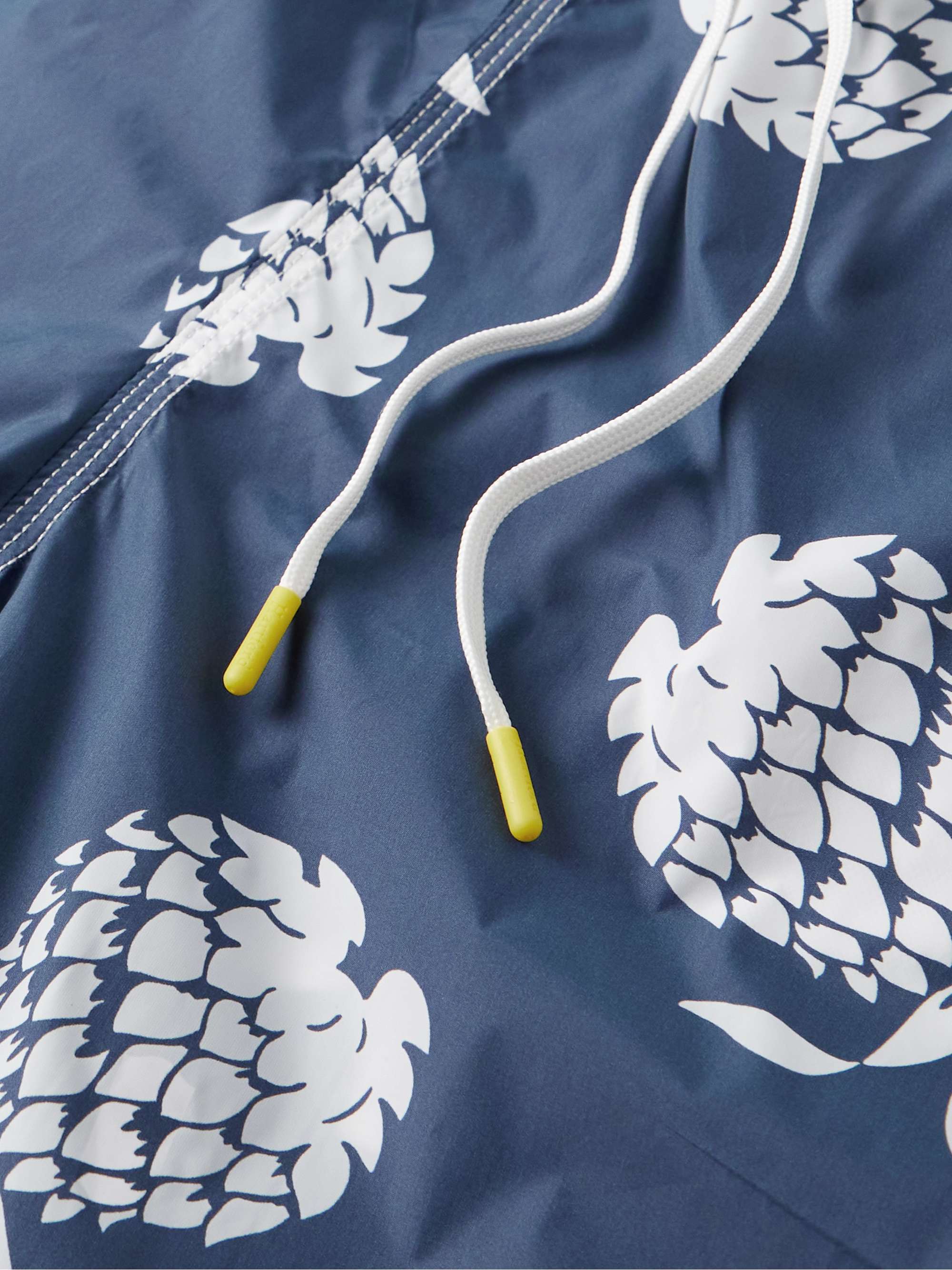 HARTFORD Straight-Leg Mid-Length Printed Recycled Swim Shorts