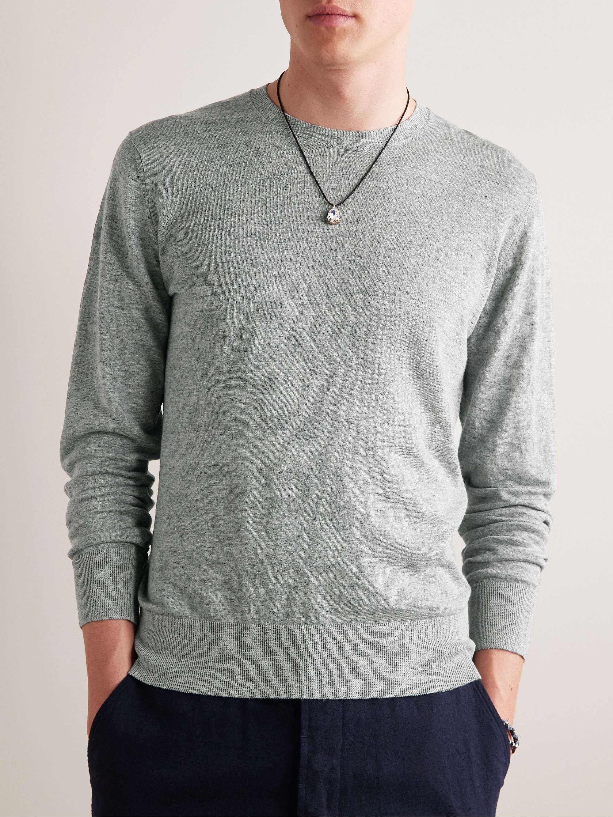 HARTFORD Linen and Cotton-Blend Sweater