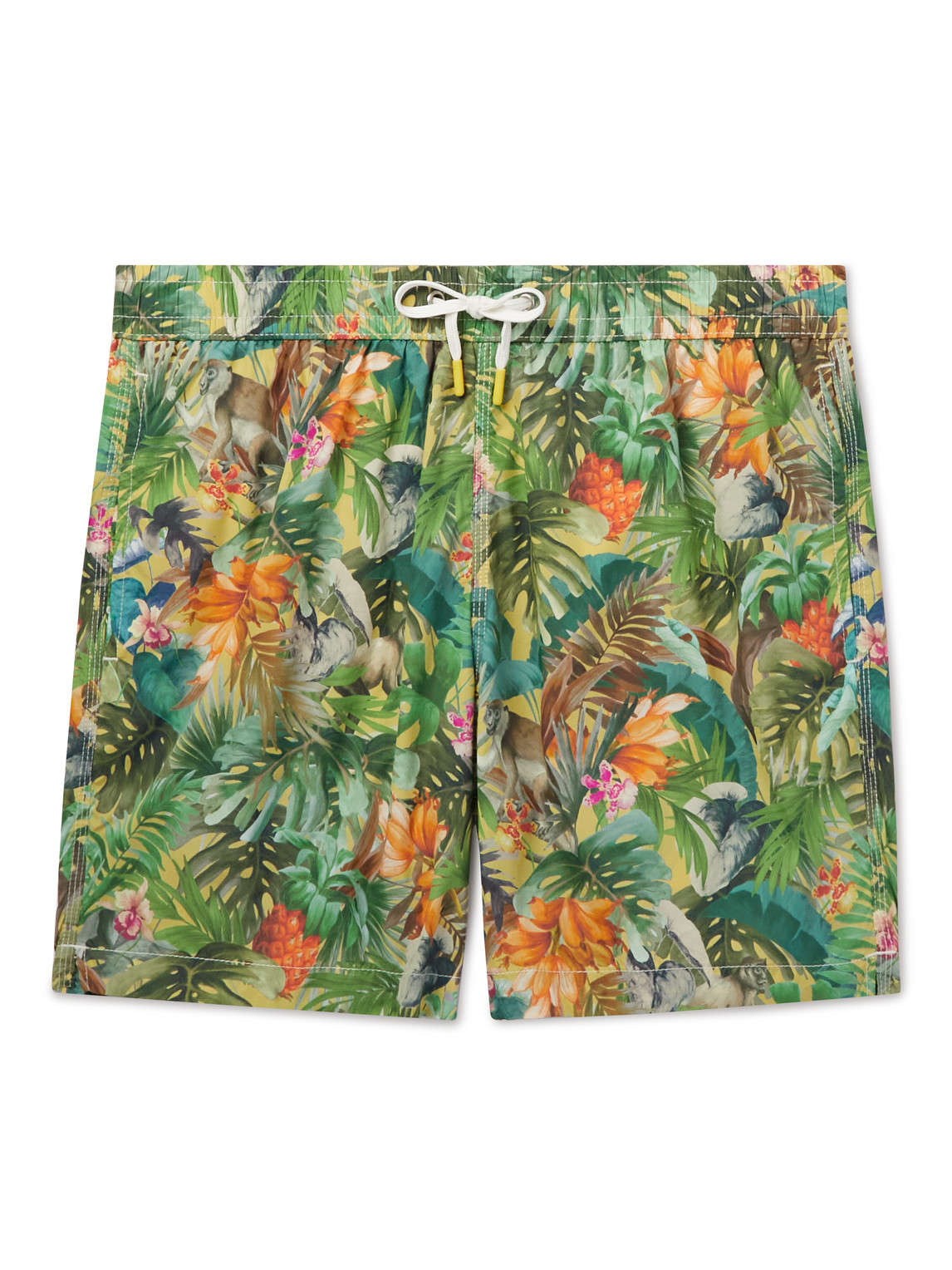 Talley Slim-Fit Mid-Length Embroidered Swim Shorts
