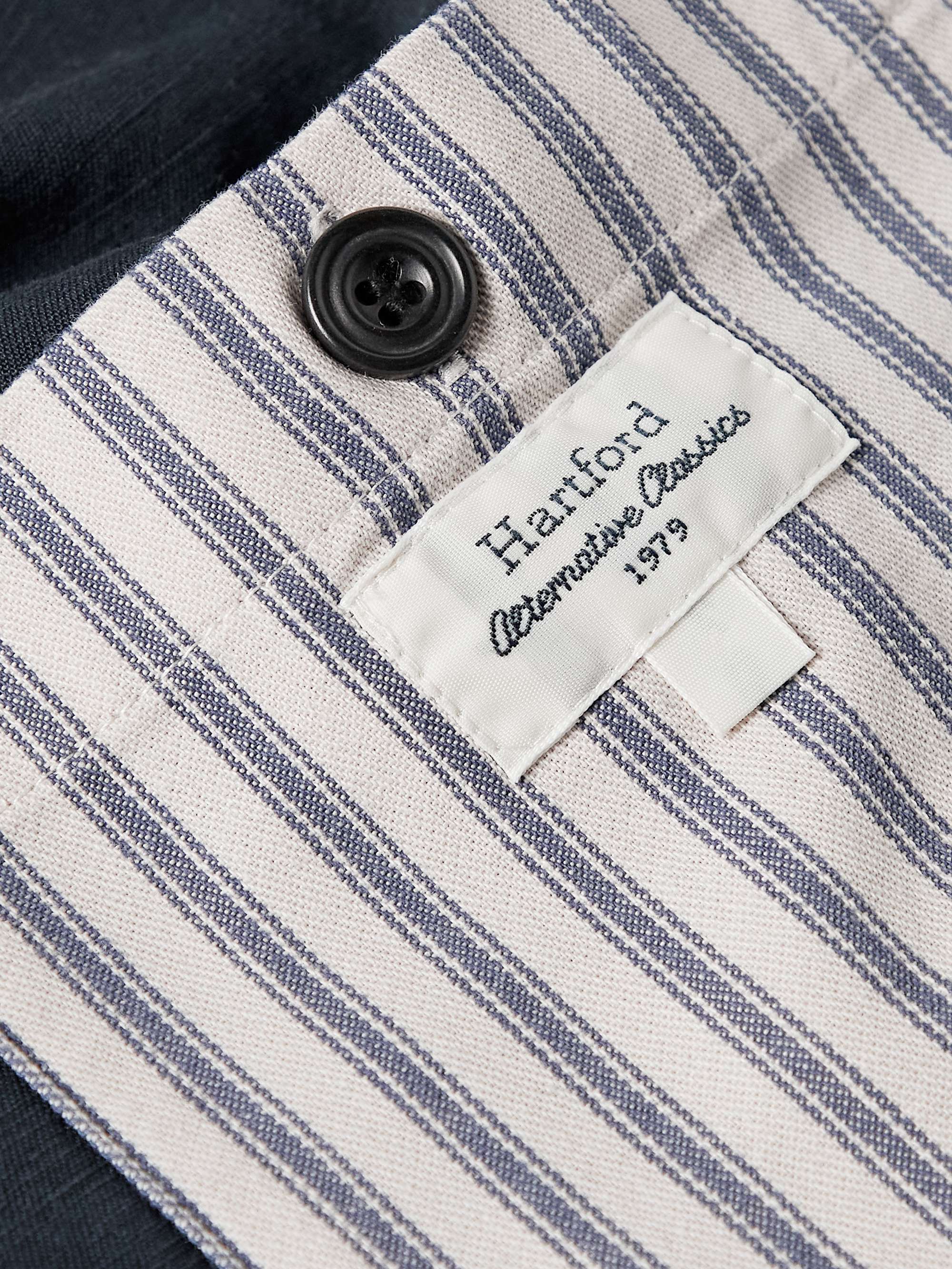 HARTFORD Jamison Linen and Cotton-Blend Twill Overshirt