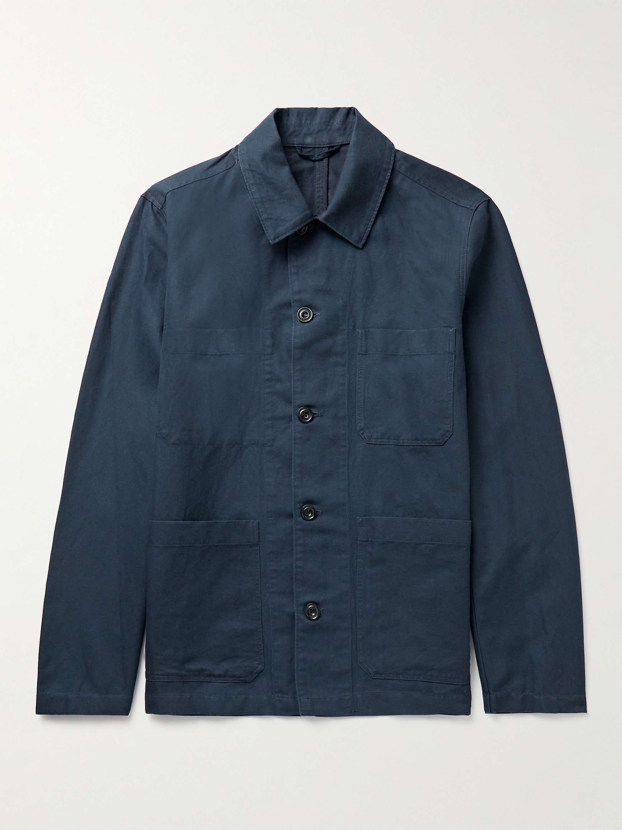 HARTFORD Jamison Linen and Cotton-Blend Twill Overshirt for Men | MR PORTER