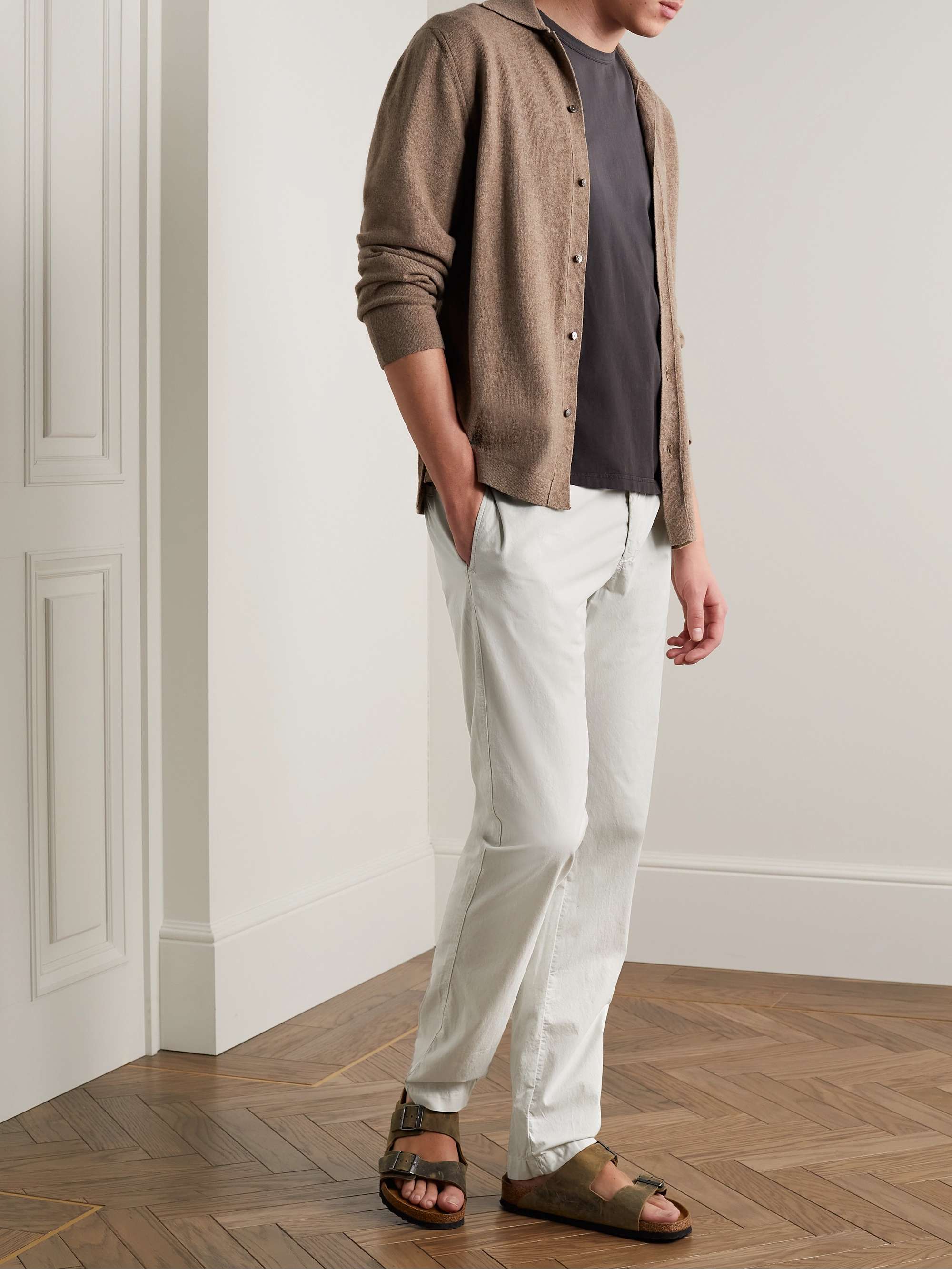 HARTFORD Tanker Straight-Leg Cotton Drawstring Trousers