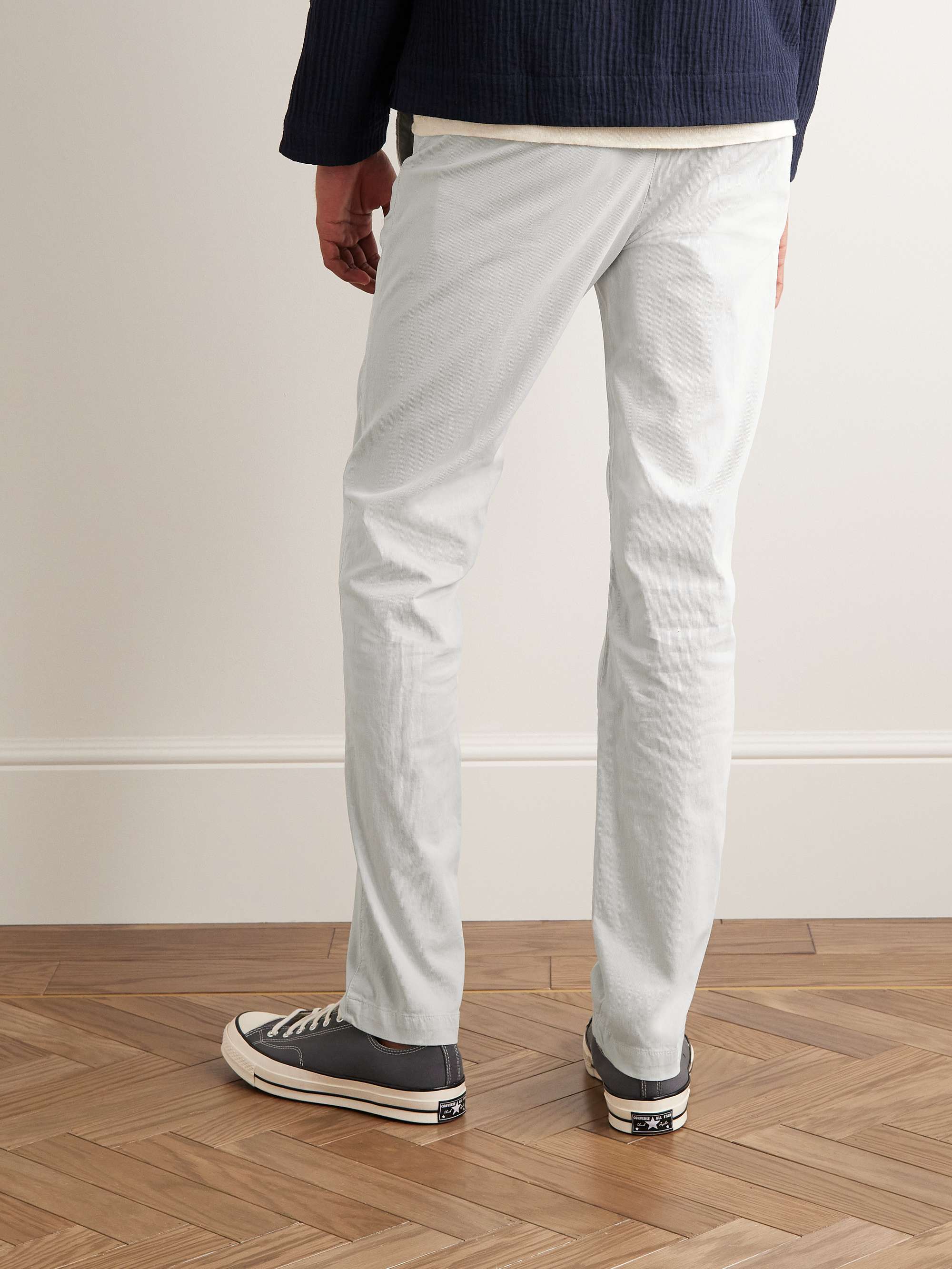 HARTFORD Tobby Slim-Fit Straight-Leg Stretch-Cotton Trousers