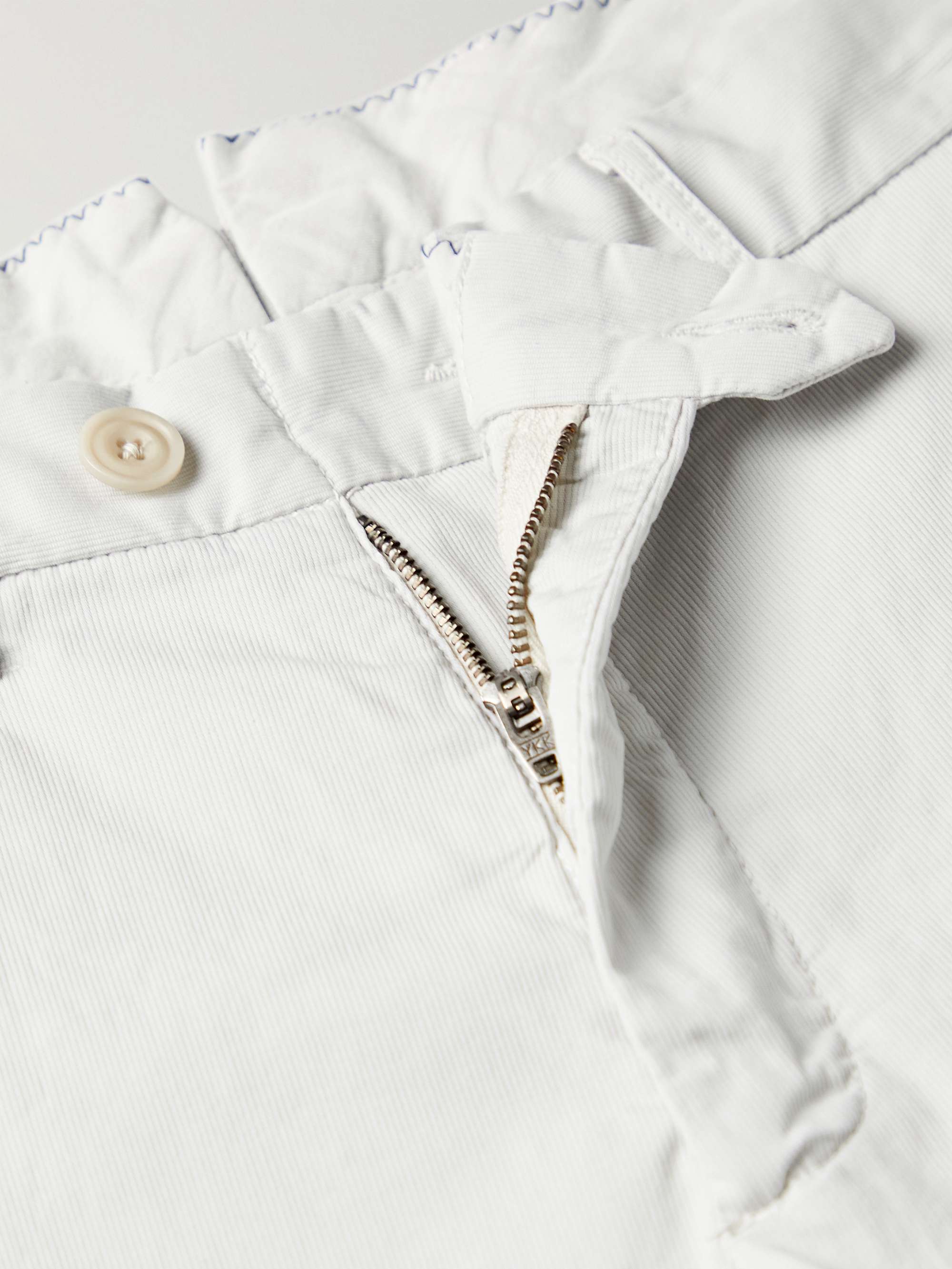 HARTFORD Tobby Slim-Fit Straight-Leg Stretch-Cotton Trousers