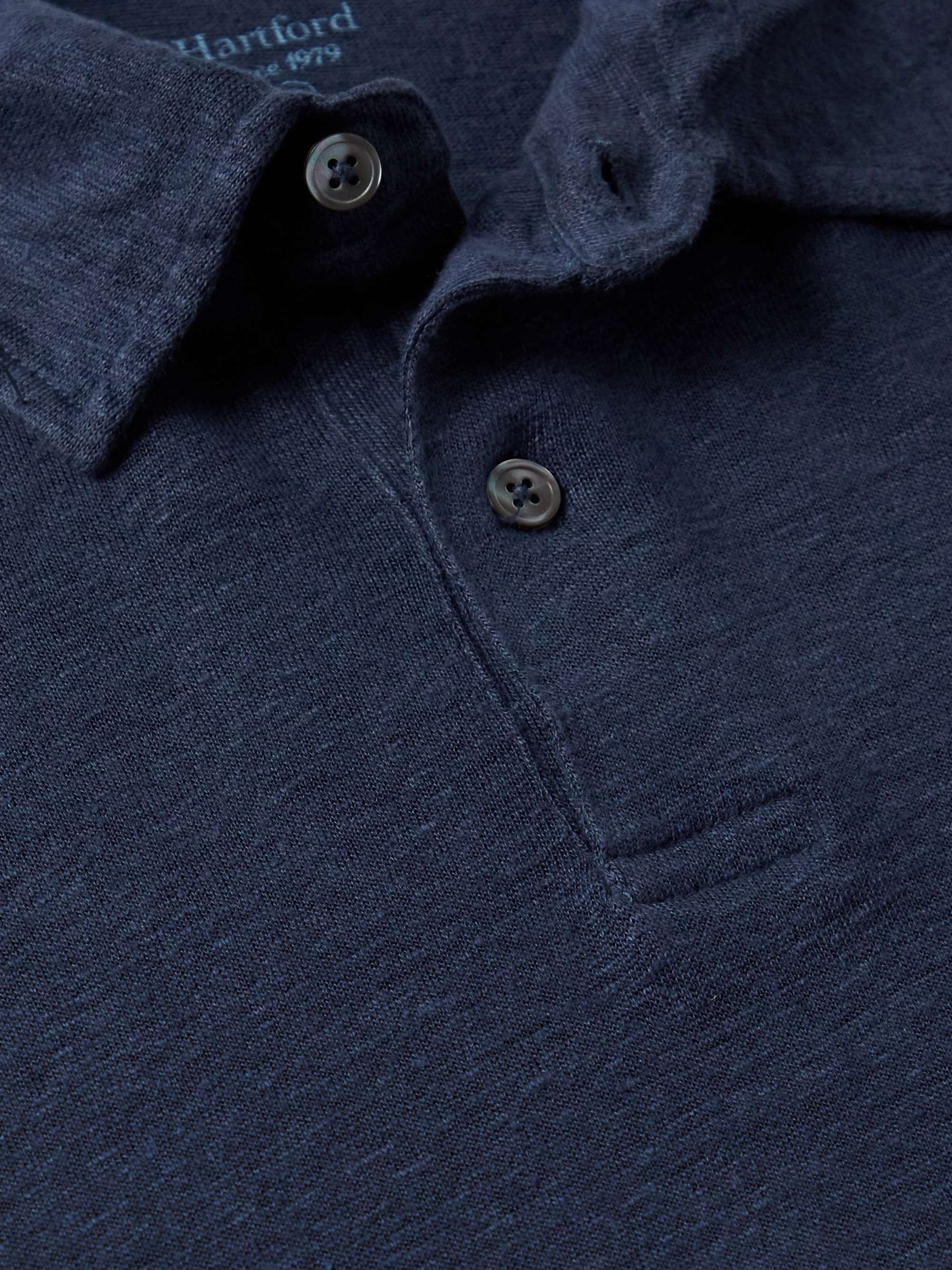 HARTFORD Linen Polo Shirt