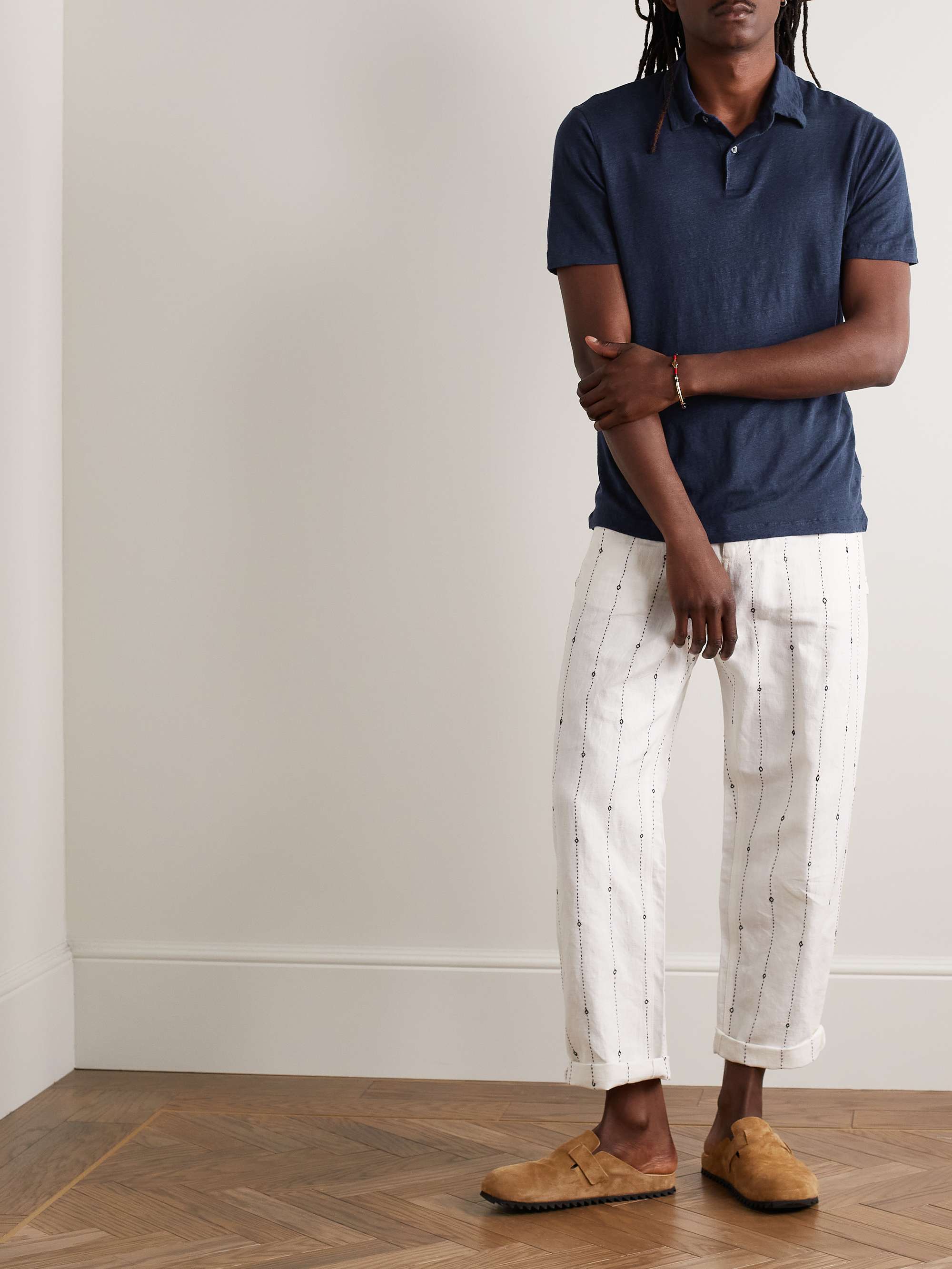 HARTFORD Linen Polo Shirt