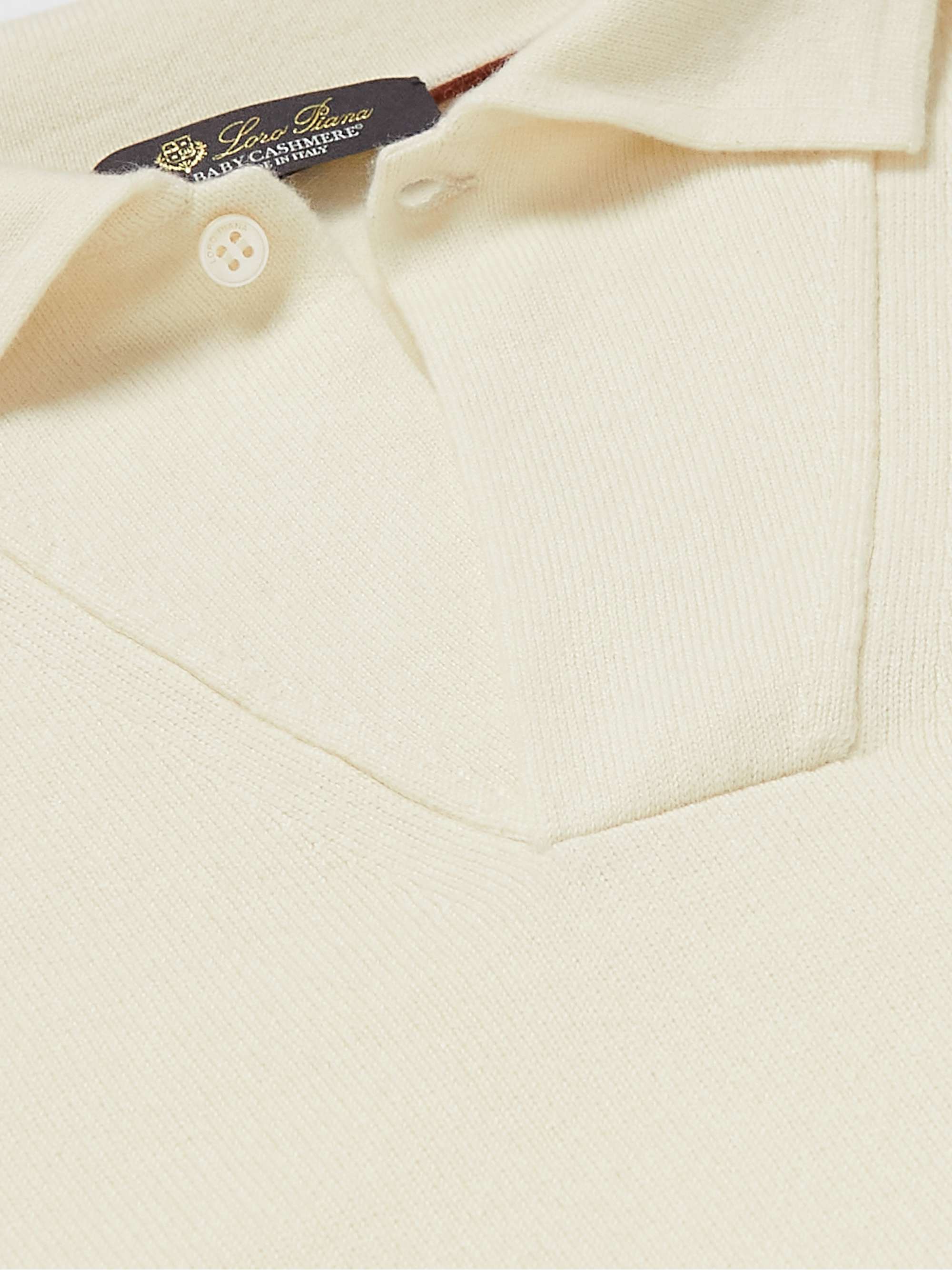 LORO PIANA Baby Cashmere Polo Shirt