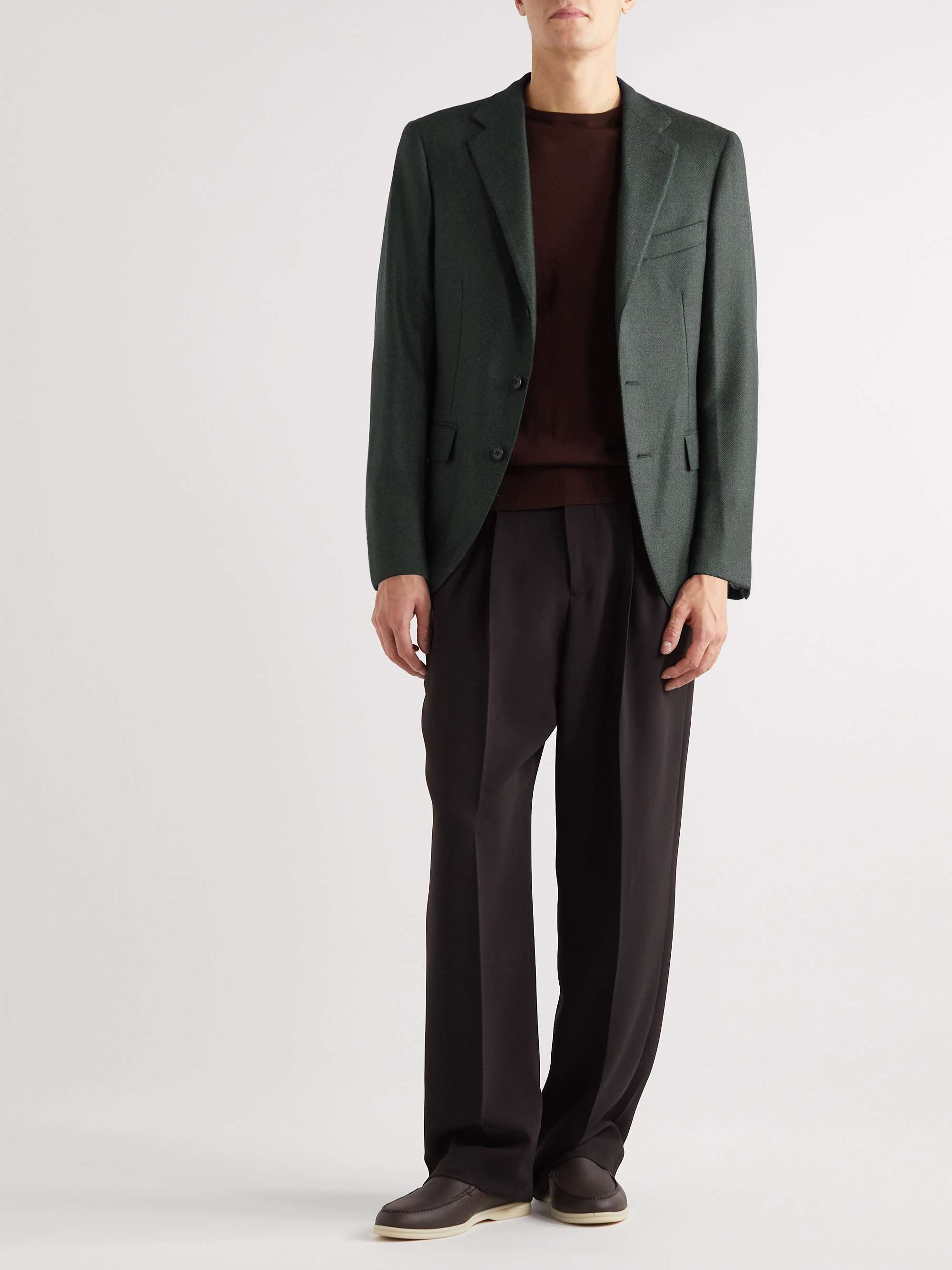 LORO PIANA Torino Cashmere and Alpaca-Blend Blazer