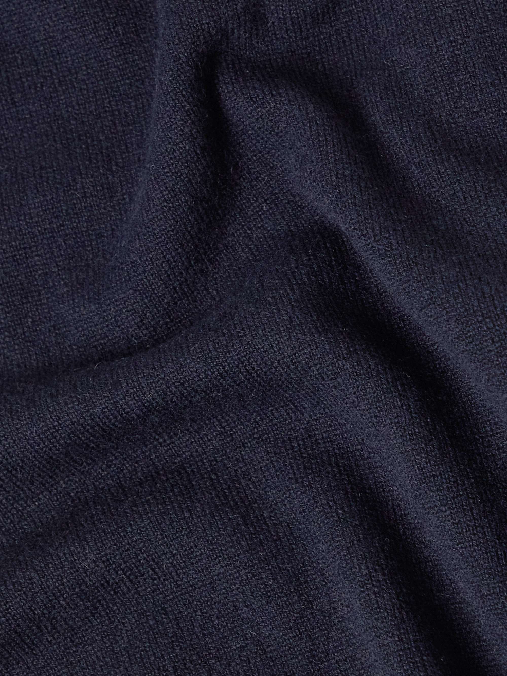 LORO PIANA Baby Cashmere Zip-Up Sweater
