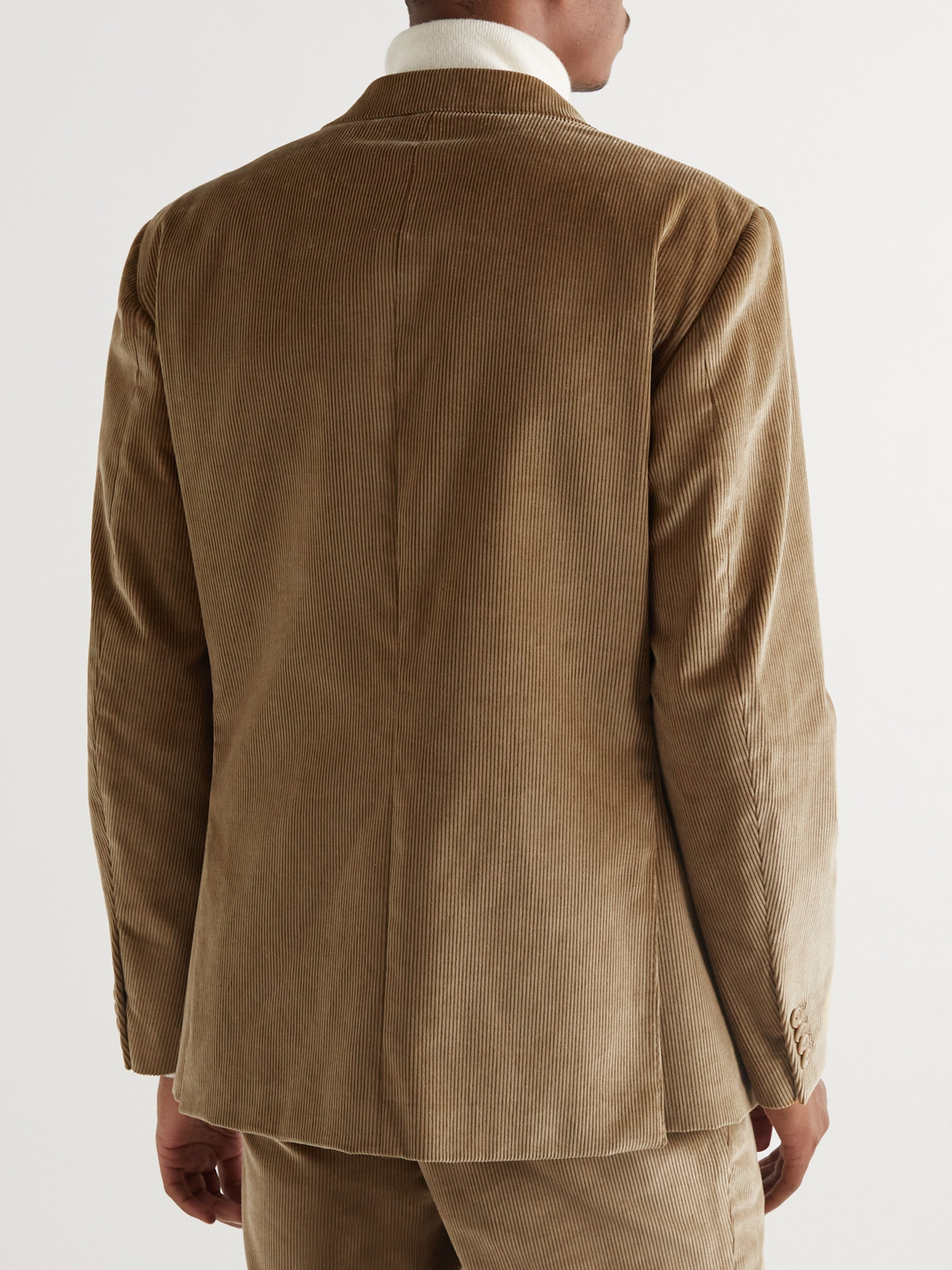 Shop Loro Piana Torino Cotton-corduroy Blazer In Neutrals