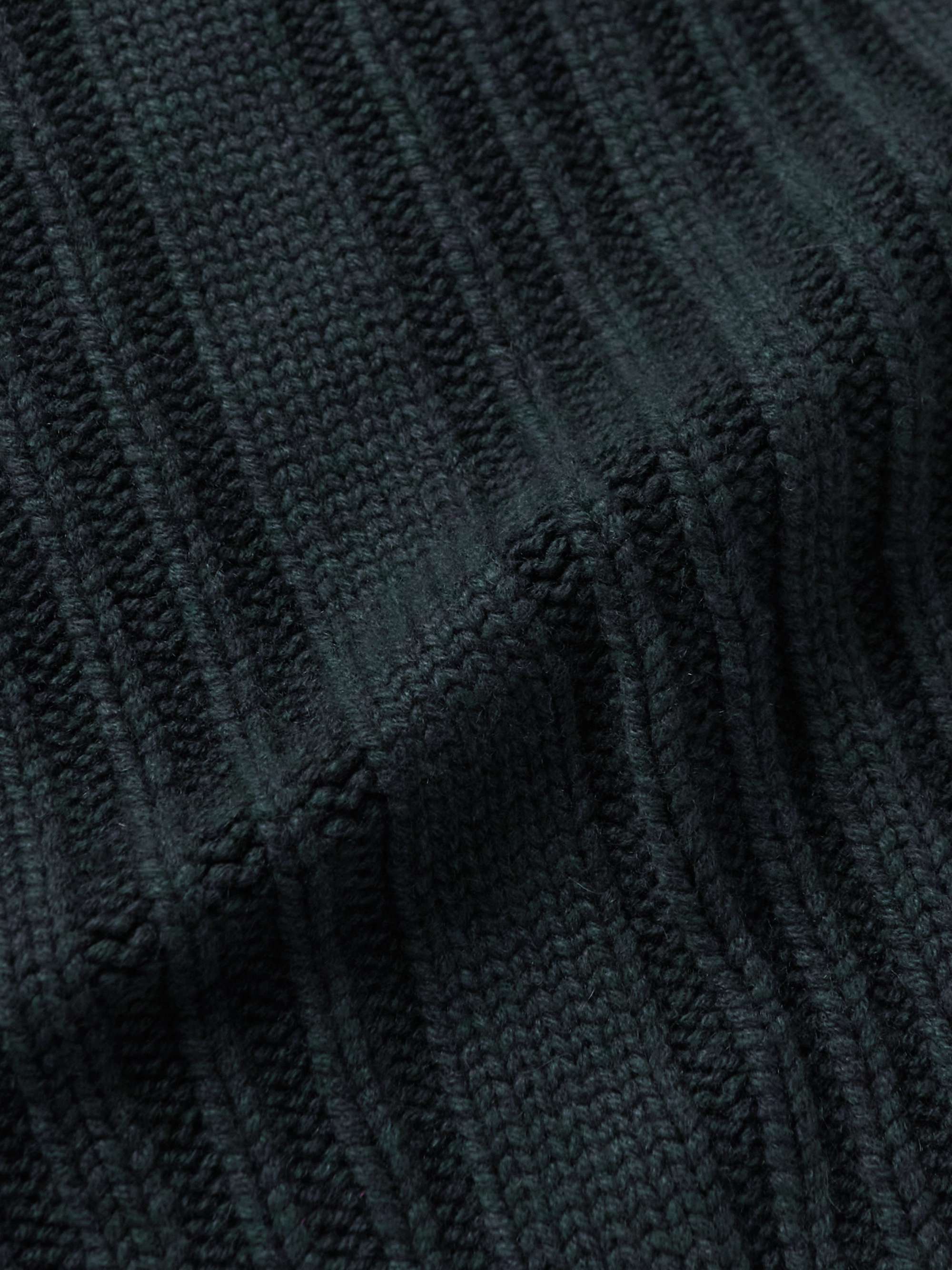 LORO PIANA Ribbed Baby Cashmere Rollneck Sweater