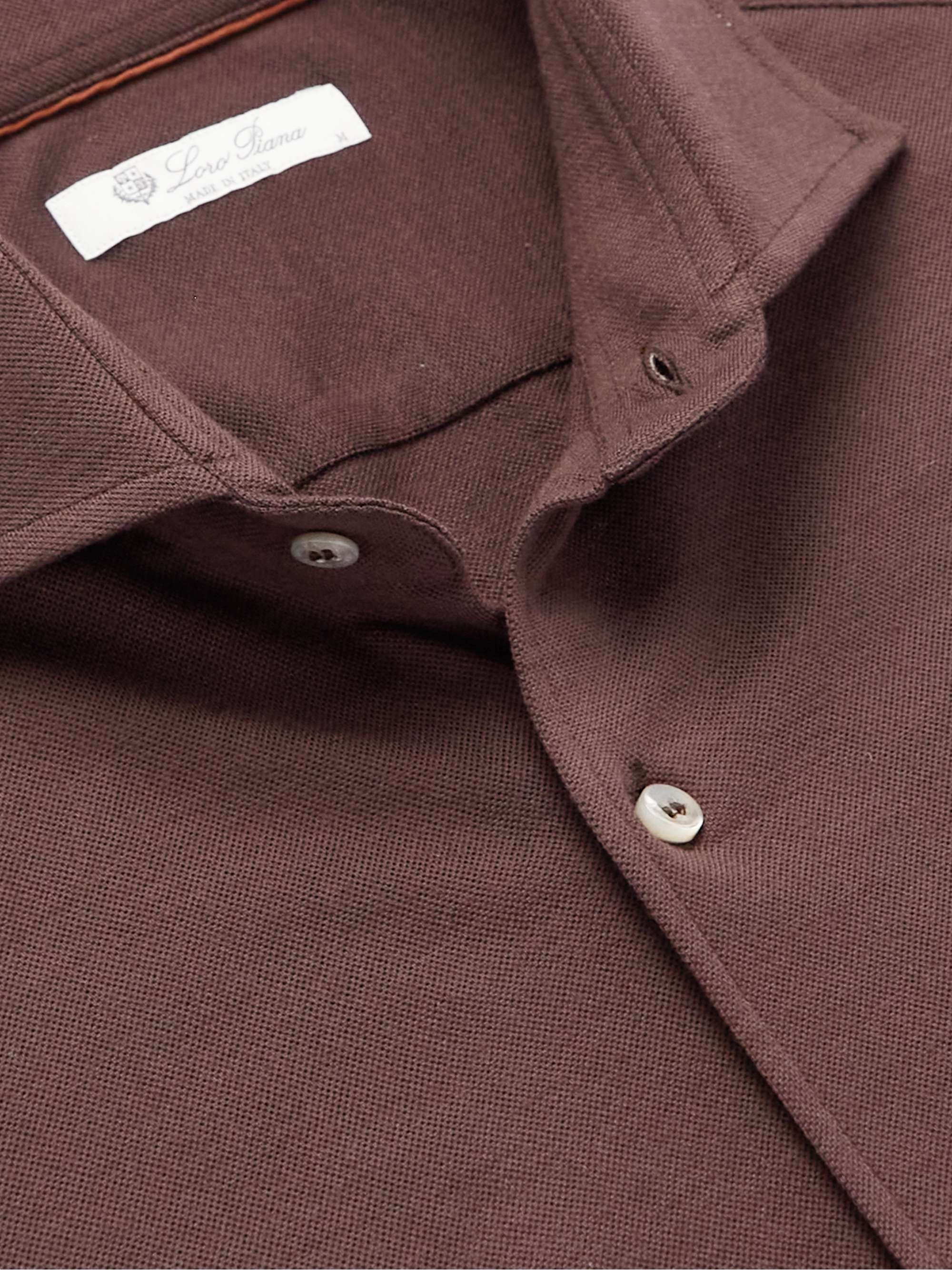 LORO PIANA Andrew Wool-Piqué Shirt