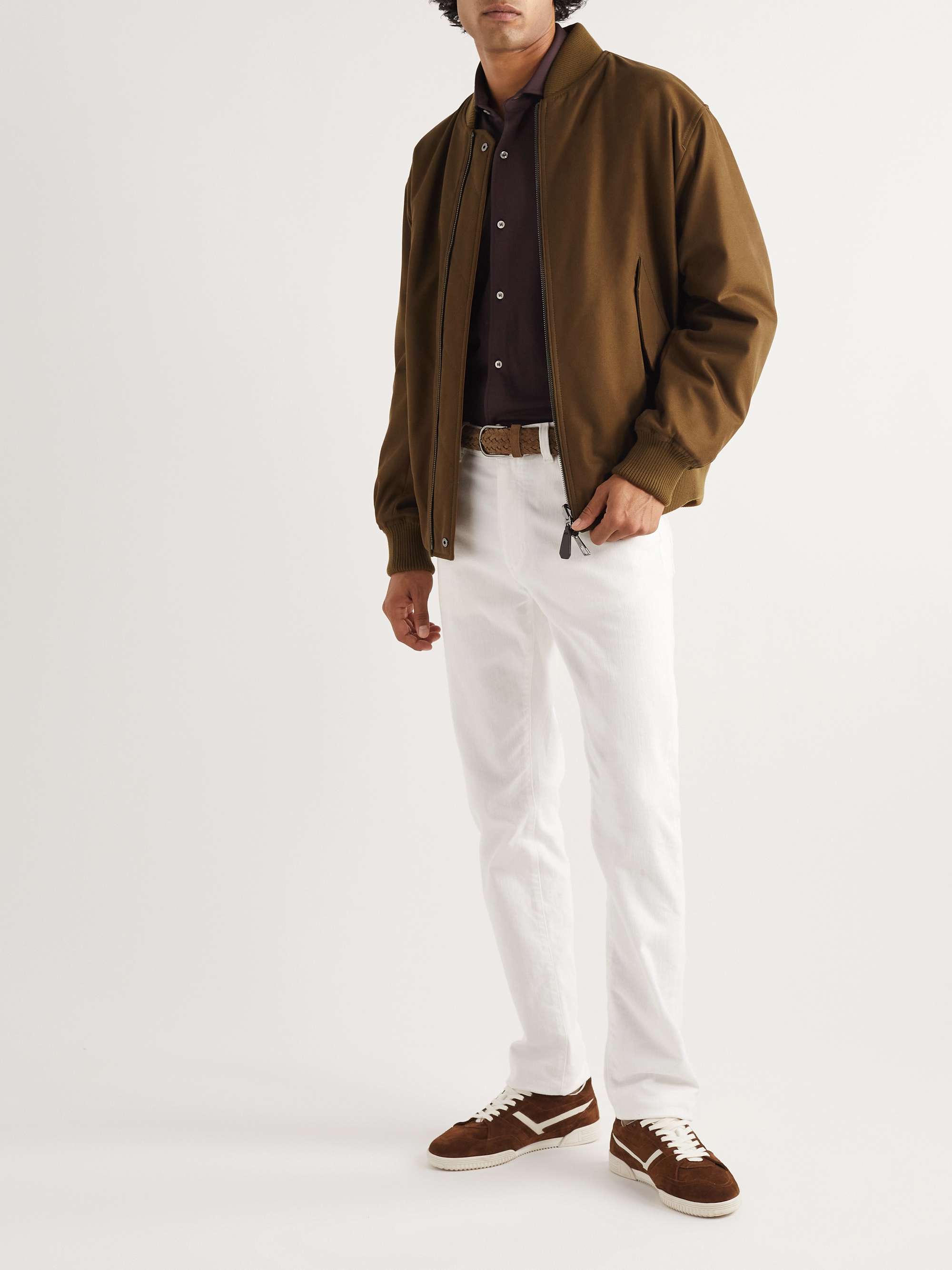 LORO PIANA Andrew Wool-Piqué Shirt