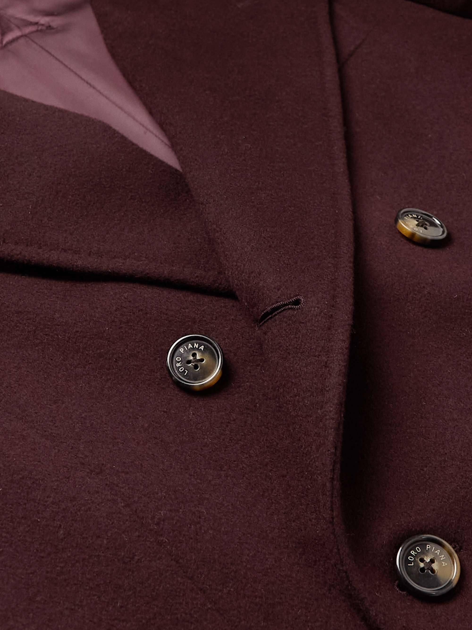 LORO PIANA Double-Breasted Cashmere Coat