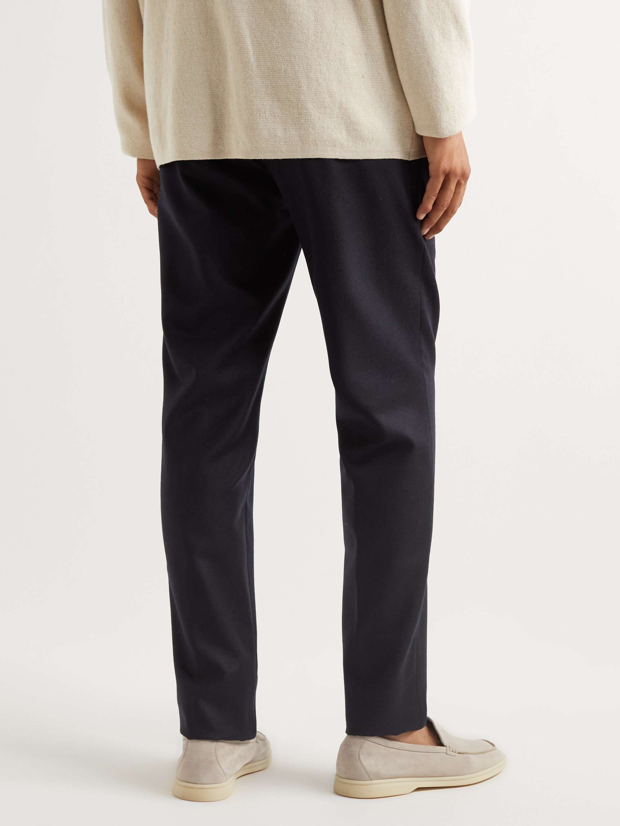 LORO PIANA Slim-Fit Virgin Wool and Cashmere-Blend Trousers LORO PIANA Slim-Fit Virgin Wool and Cashmere-Blend Trousers